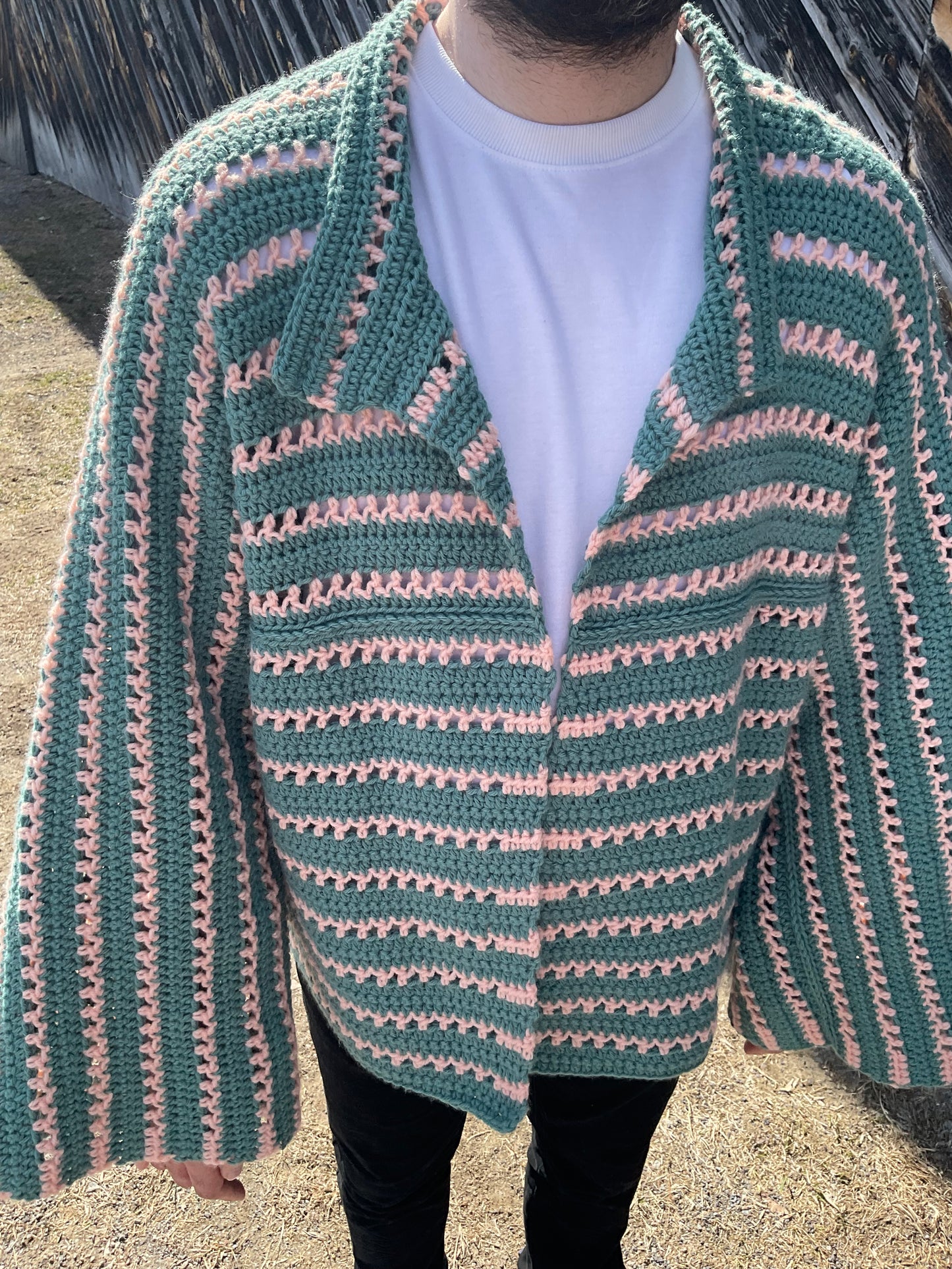 4-Piece Crochet BOG cardigan pattern collection – 4 Digital PDF Patterns | P-BOG, Hoodless Origami Bog, Tumbleweed Bog, and Darwin Cardigans