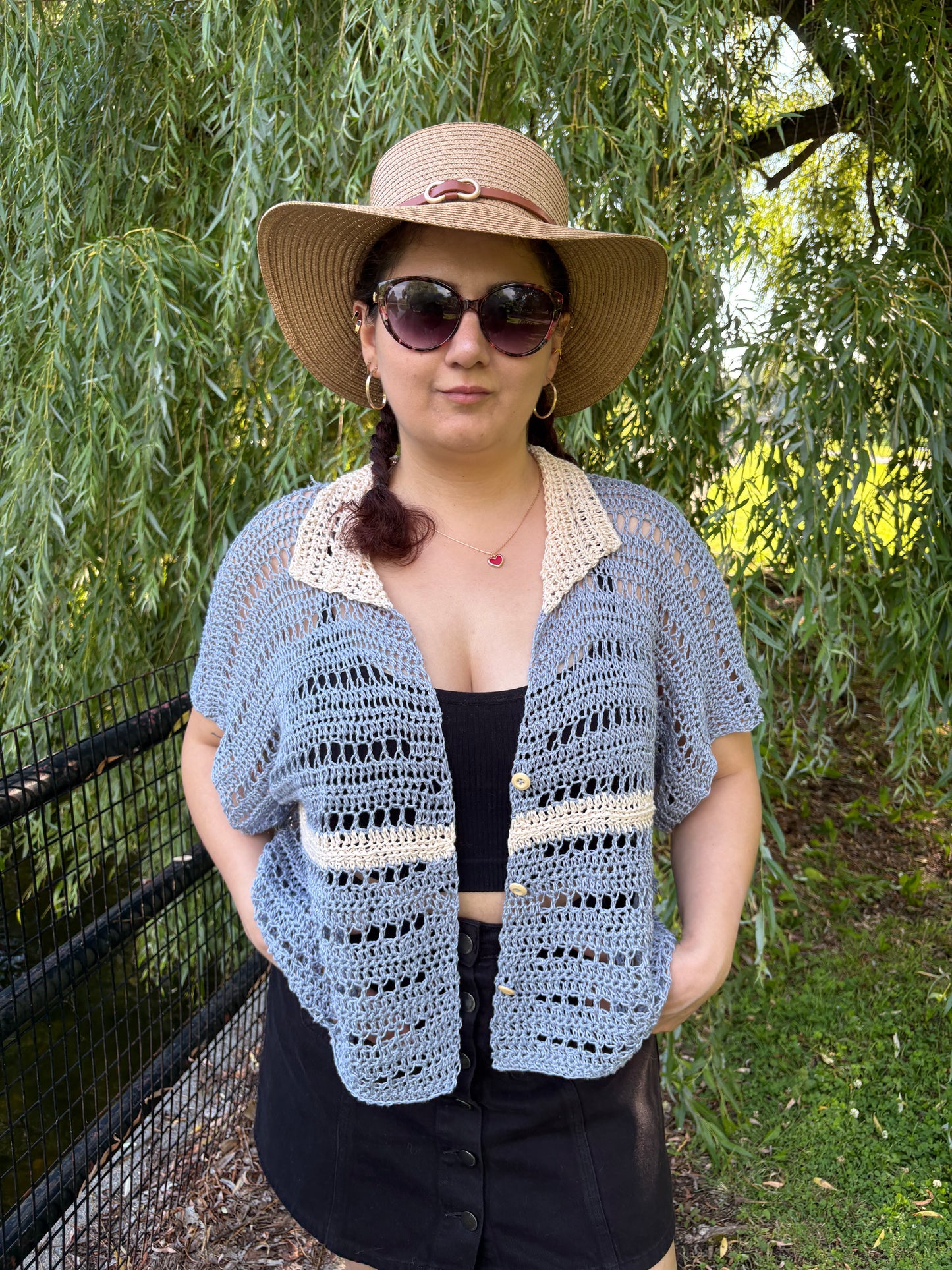 Summer Collection | 4 Digital PDF Patterns | 1 Bog vest, 1 Bog shirt, 1 Bog kimono, 1 rectangular bag