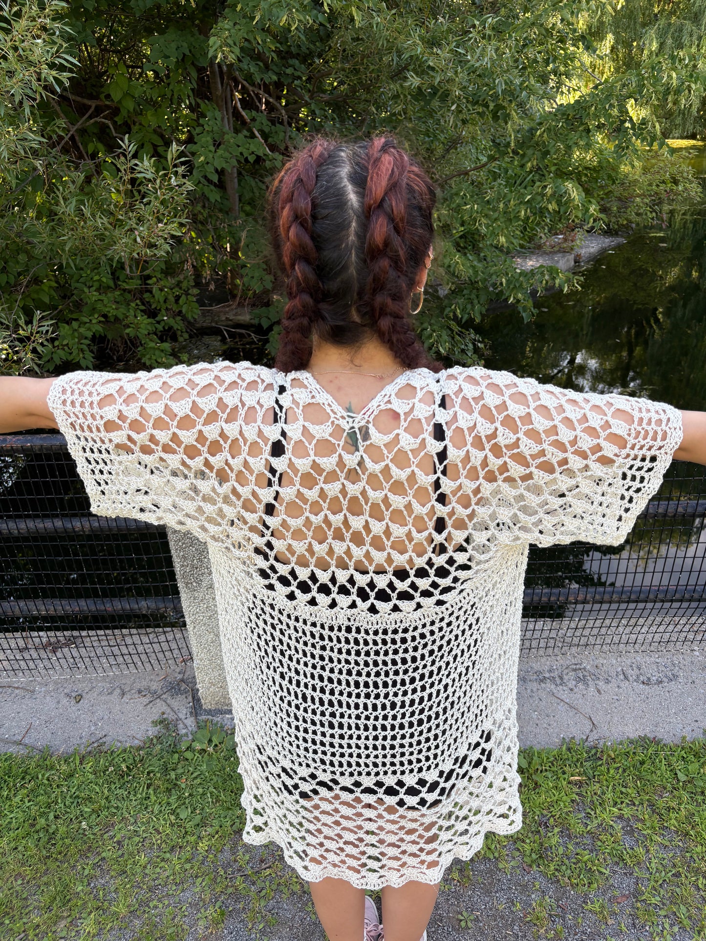 Lovelace BOG Kimono Crochet Pattern (Pink)/ XS - 4XL Crochet Kimono Pattern PDF/ Easy crochet bog kimono / Crochet Bog Cardigan