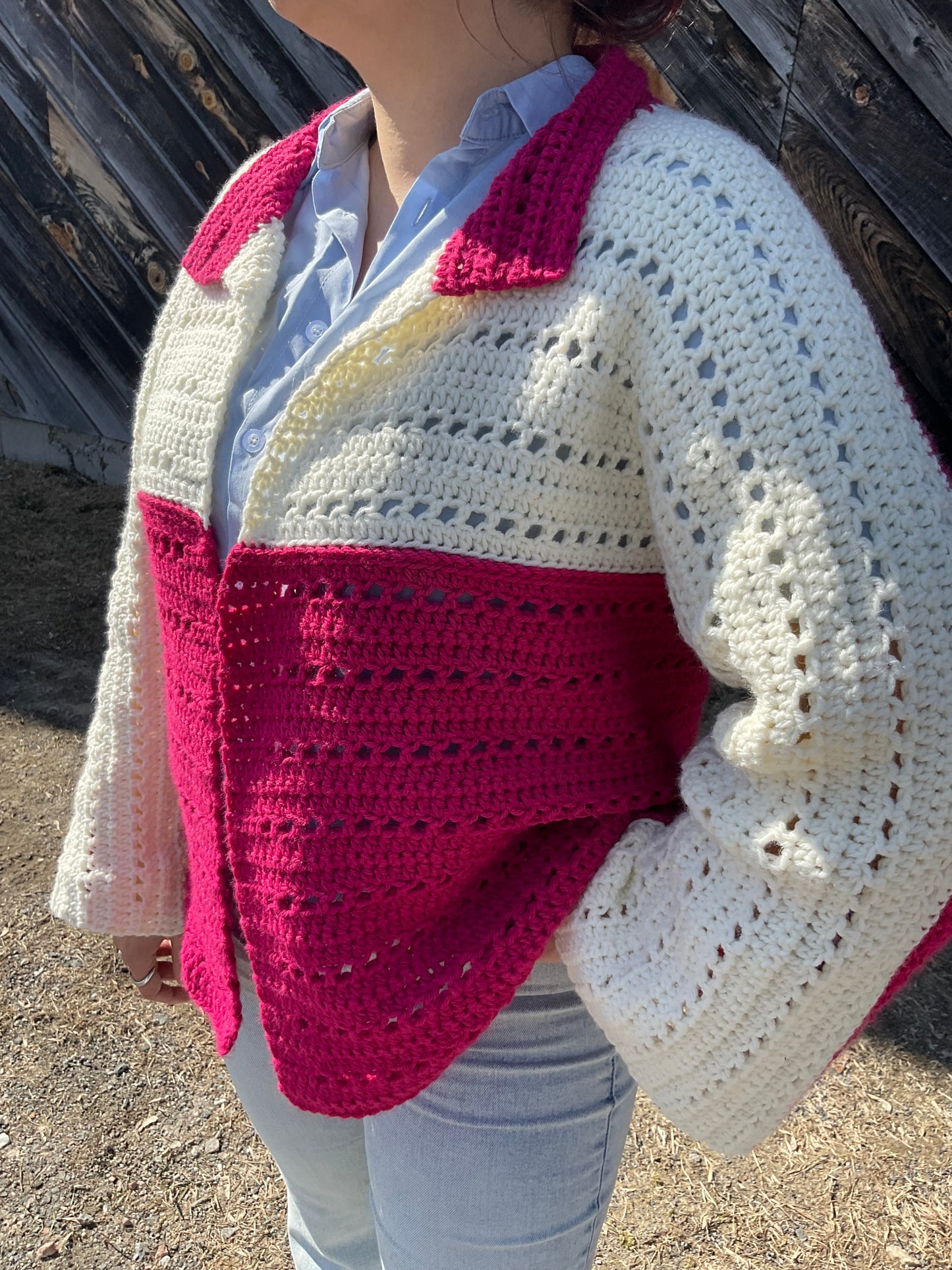Stitch to Street: 8-piece Bundle | 8 Digital PDF Patterns | 3 Bog cardigans, 1 Bog vest, 1 relaxed-fit shirt, 1 kimono, 1 crochet bag, 1 scrunchie