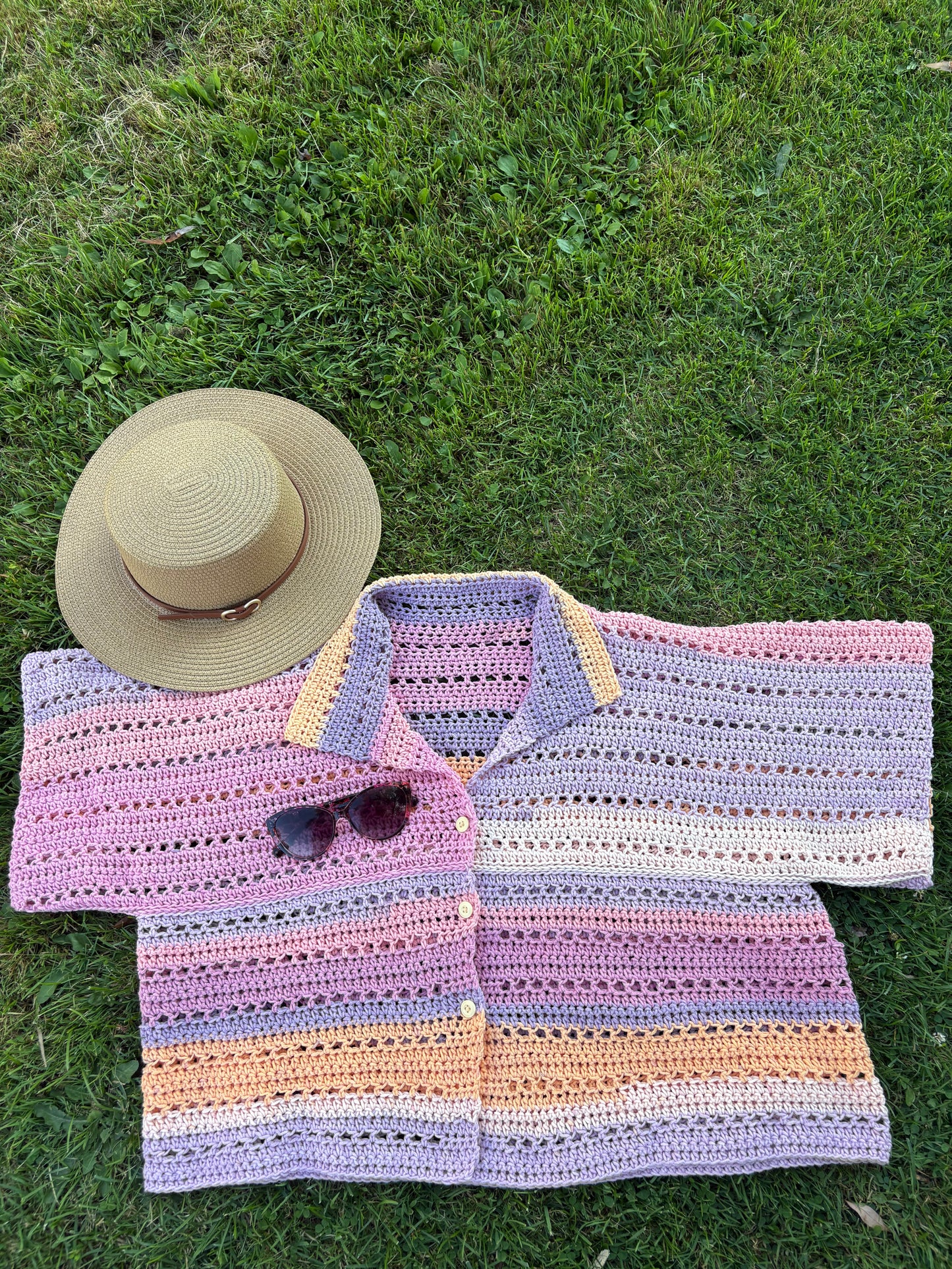Summer Collection | 4 Digital PDF Patterns | 1 Bog vest, 1 Bog shirt, 1 Bog kimono, 1 rectangular bag