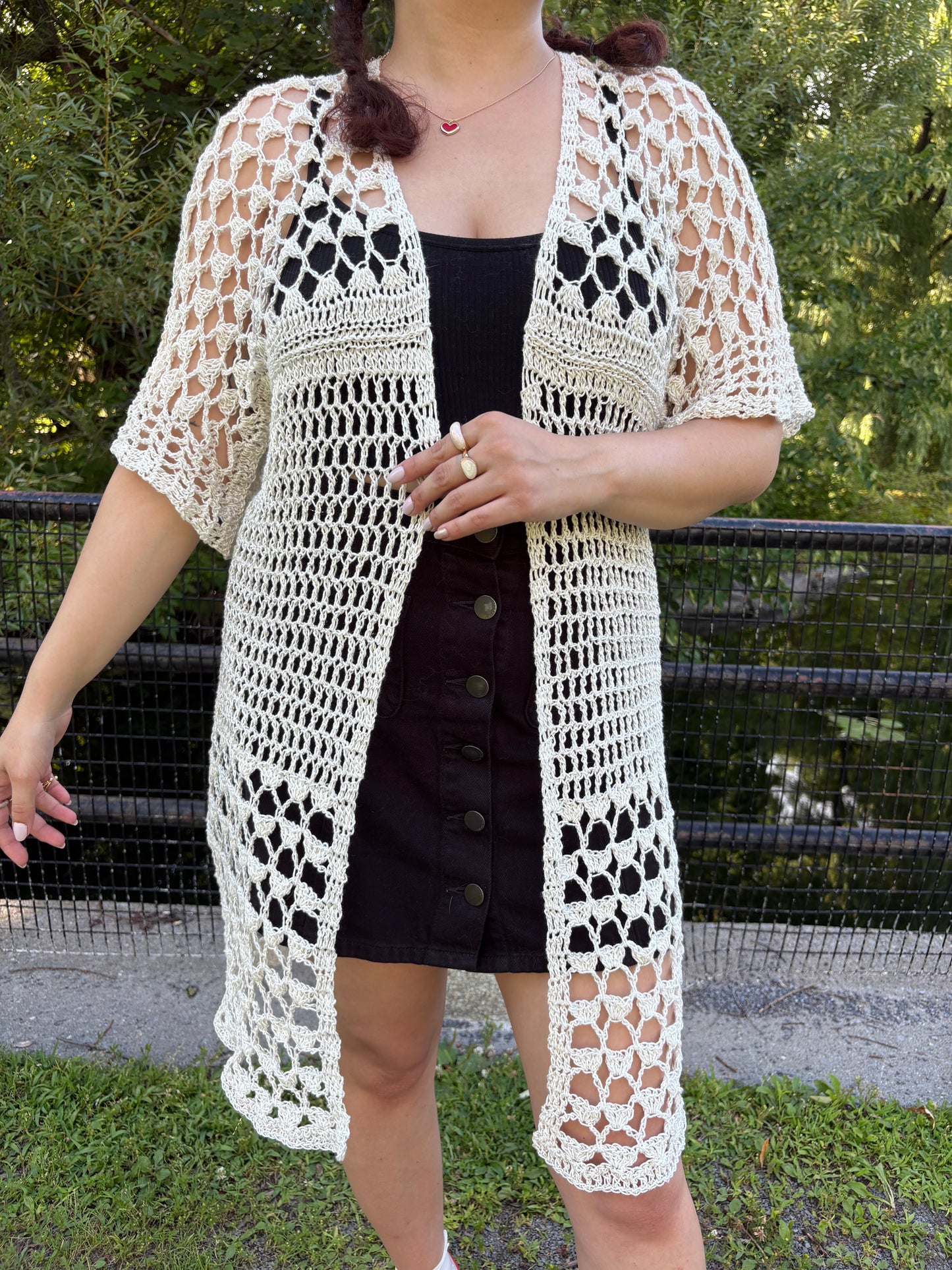 Lovelace BOG Kimono Crochet Pattern (White)/ XS - 4XL Crochet Kimono Pattern PDF/ Easy crochet bog kimono / Crochet Bog Cardigan