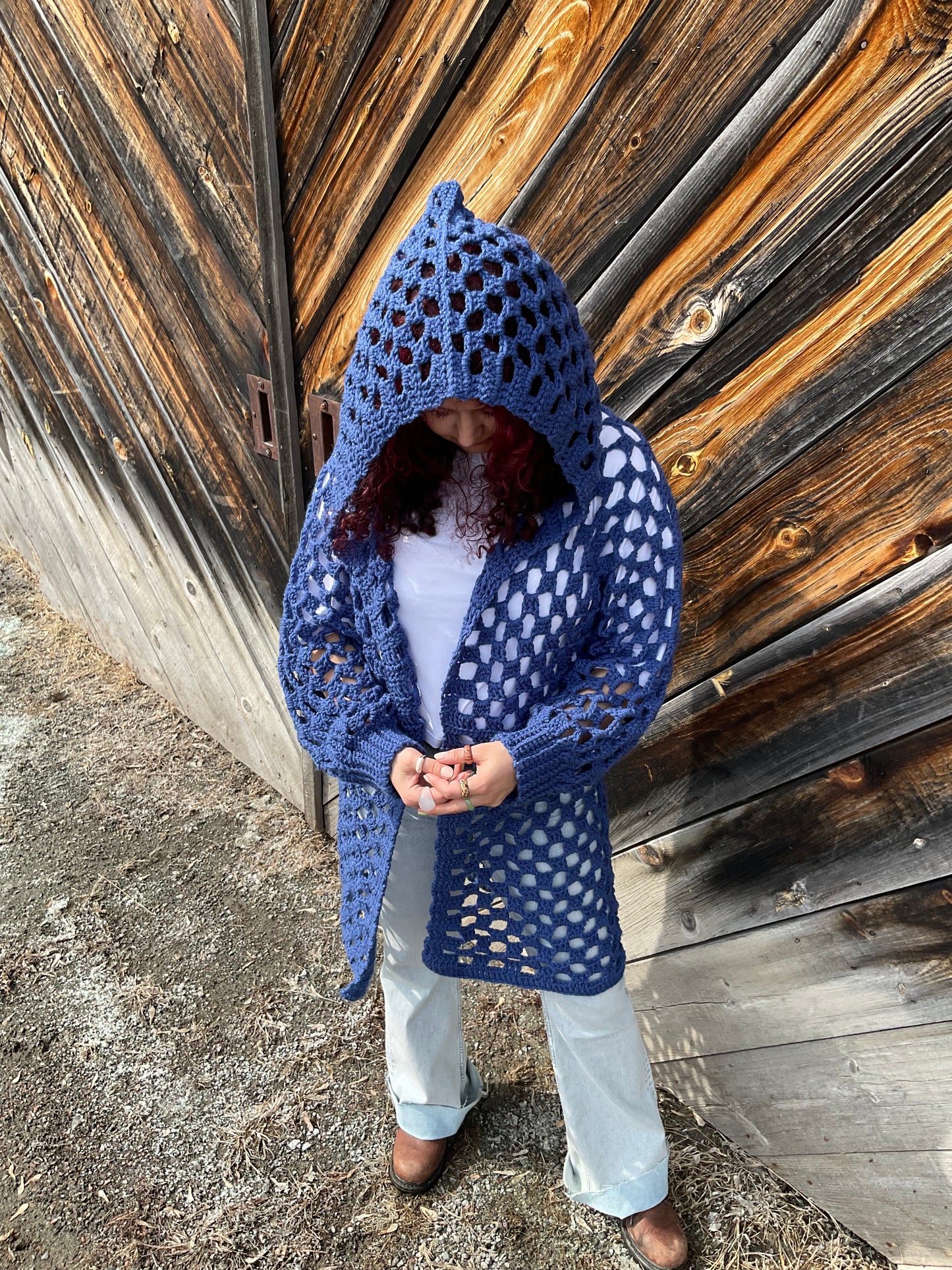 Crochet Origami Bog Jacket XS-6XL PDF Pattern / Crochet Jacket with Hoodie Pattern/ Easy Crochet Cardigan Pattern / Crochet Bog Cardigan