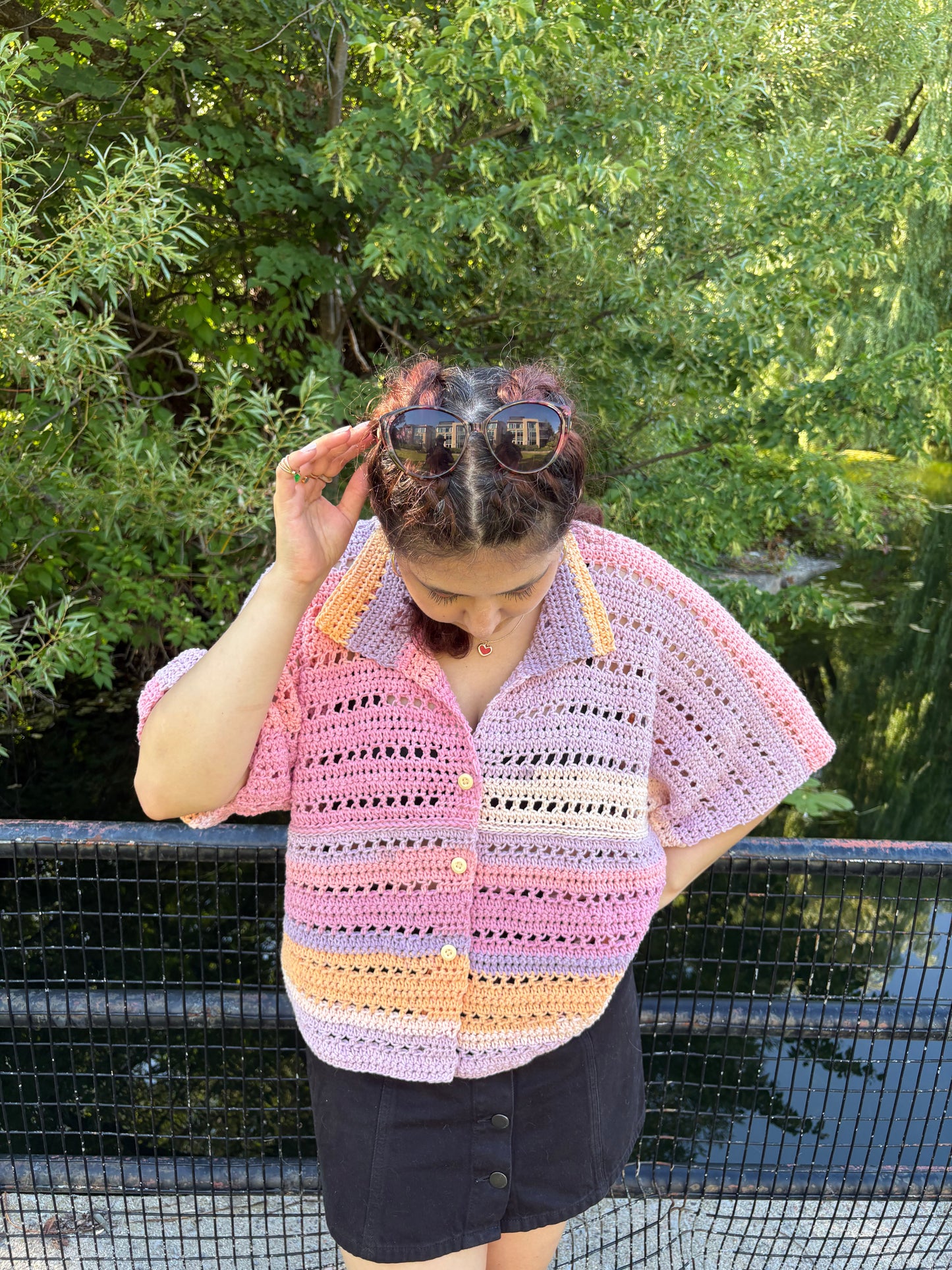 Marie BOG Shirt Crochet Pattern (Cotton) / XS - 3XL Crochet Shirt Pattern PDF/ Easy Crochet Bog Shirt/ Crochet Top Pattern
