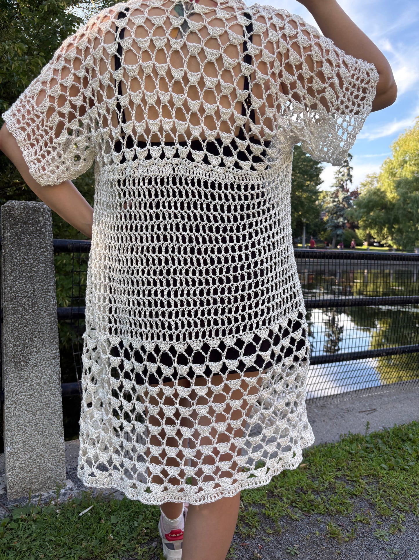 Lovelace BOG Kimono Crochet Pattern (White)/ XS - 4XL Crochet Kimono Pattern PDF/ Easy crochet bog kimono / Crochet Bog Cardigan