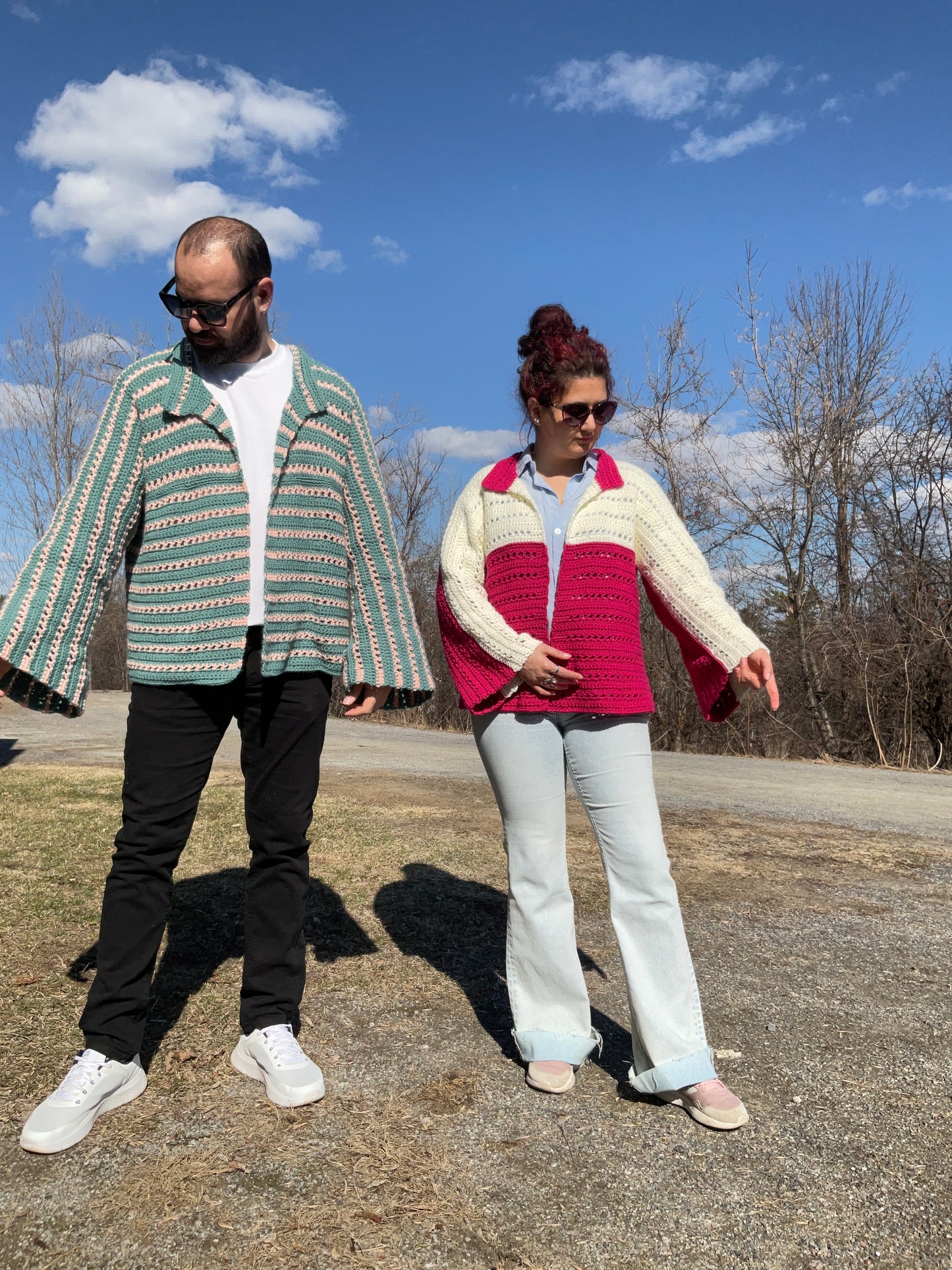 Stitch to Street: 8-piece Bundle | 8 Digital PDF Patterns | 3 Bog cardigans, 1 Bog vest, 1 relaxed-fit shirt, 1 kimono, 1 crochet bag, 1 scrunchie