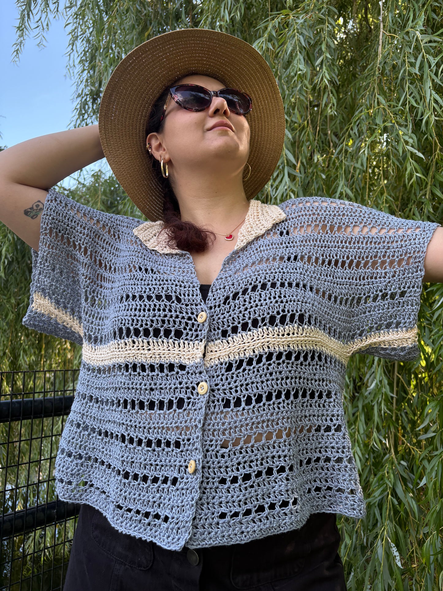 Marie BOG Shirt Crochet Pattern / XS - 3XL Crochet Shirt Pattern PDF/ Easy Crochet Bog Shirt/ Crochet Top Pattern