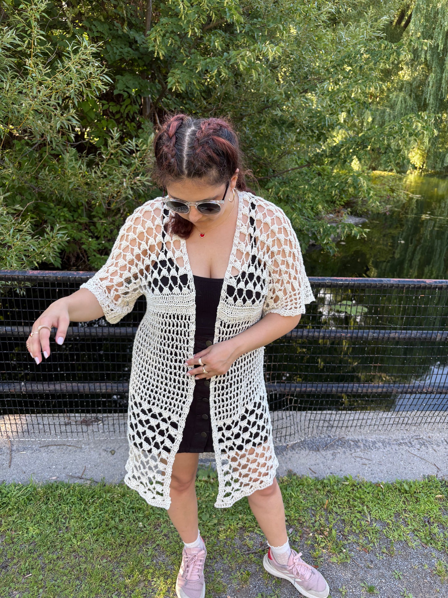Lovelace BOG Kimono Crochet Pattern (White)/ XS - 4XL Crochet Kimono Pattern PDF/ Easy crochet bog kimono / Crochet Bog Cardigan