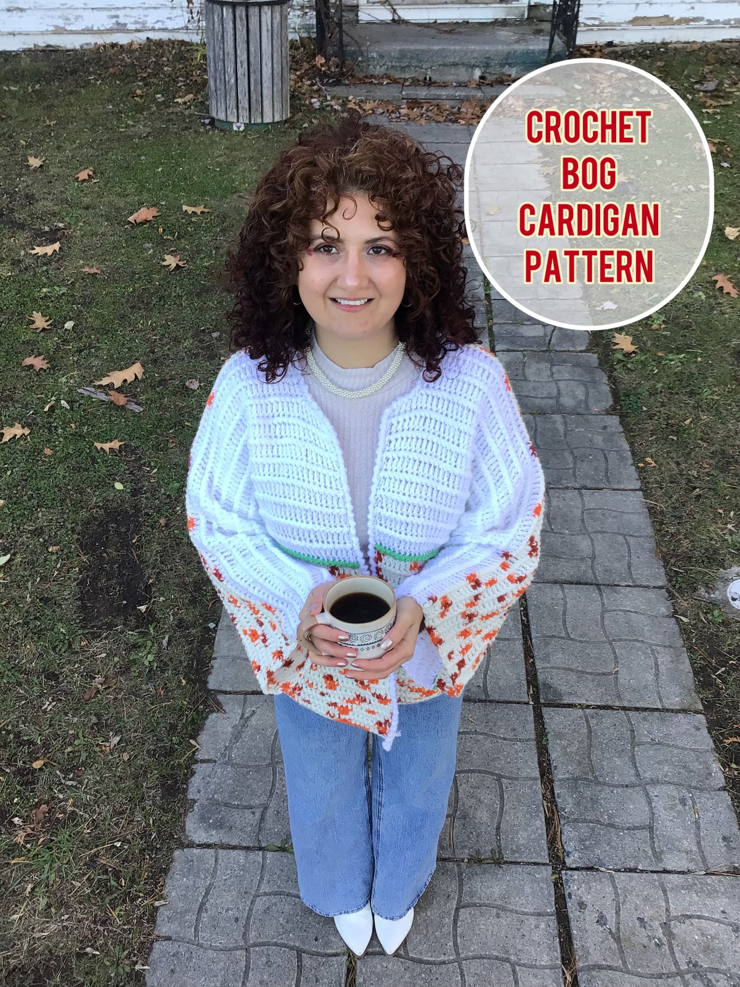 Crochet Darwin Bog Jacket Pattern S/M/XL/2XL/3XL/4XL / Crochet Cardigan Pattern/ Crochet Cardigan Pattern/ Crochet Cardigan