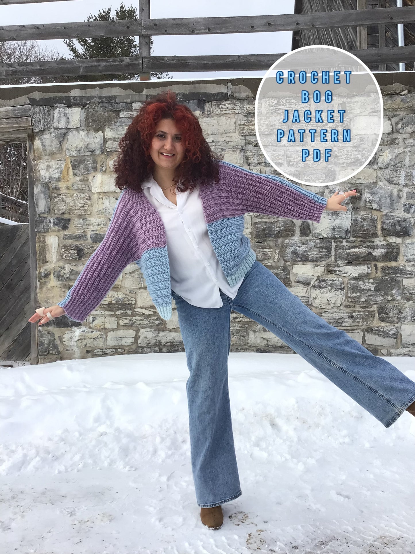 Crochet P-BOG jacket pattern XS/S/M/L/XL/2XL/3XL/4XL/ Bog jacket / crochet cardigan pattern/ beginner friendly crochet cardigan pattern