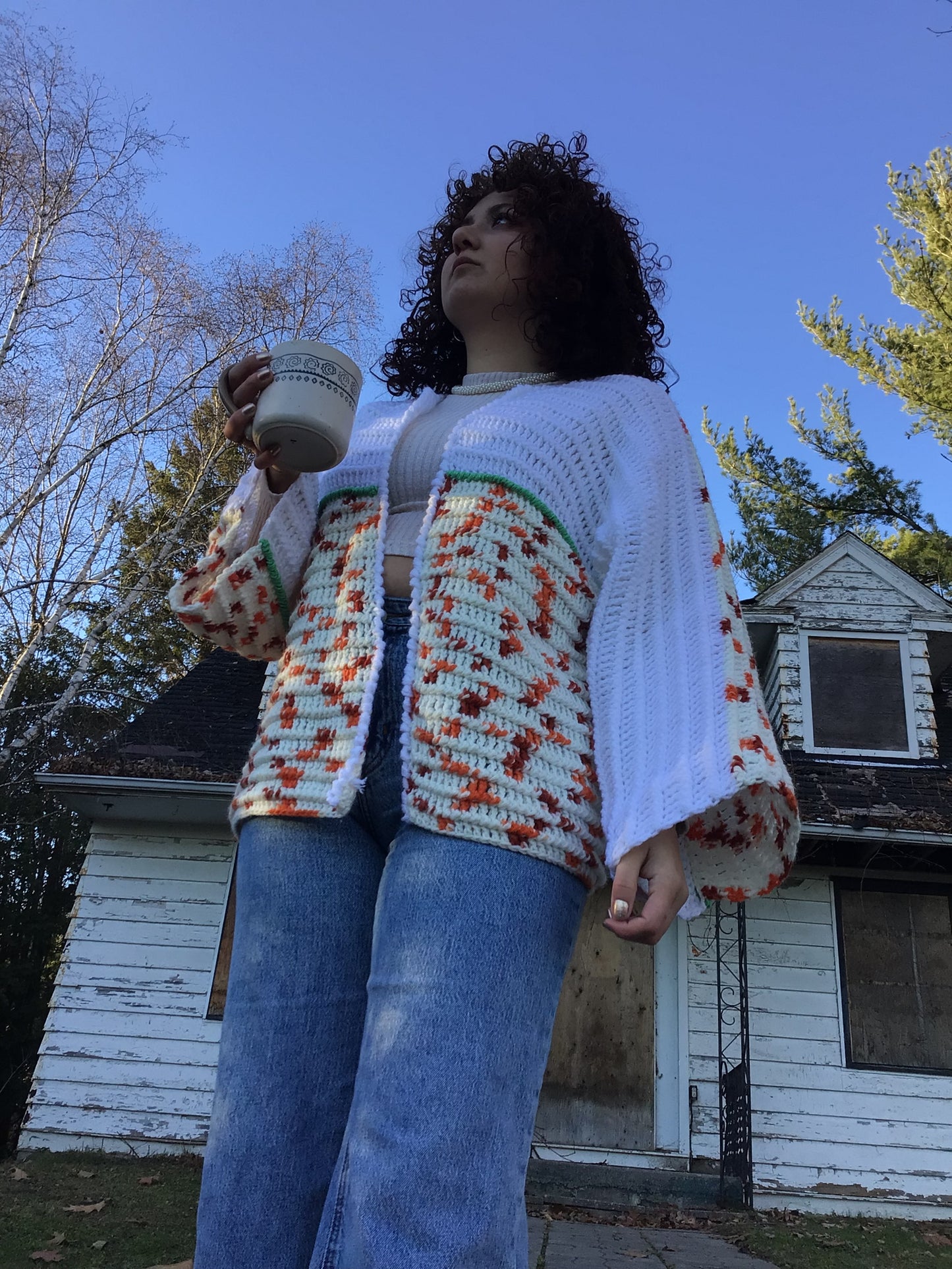 Crochet Darwin Bog Jacket Pattern S/M/XL/2XL/3XL/4XL / Crochet Cardigan Pattern/ Crochet Cardigan Pattern/ Crochet Cardigan