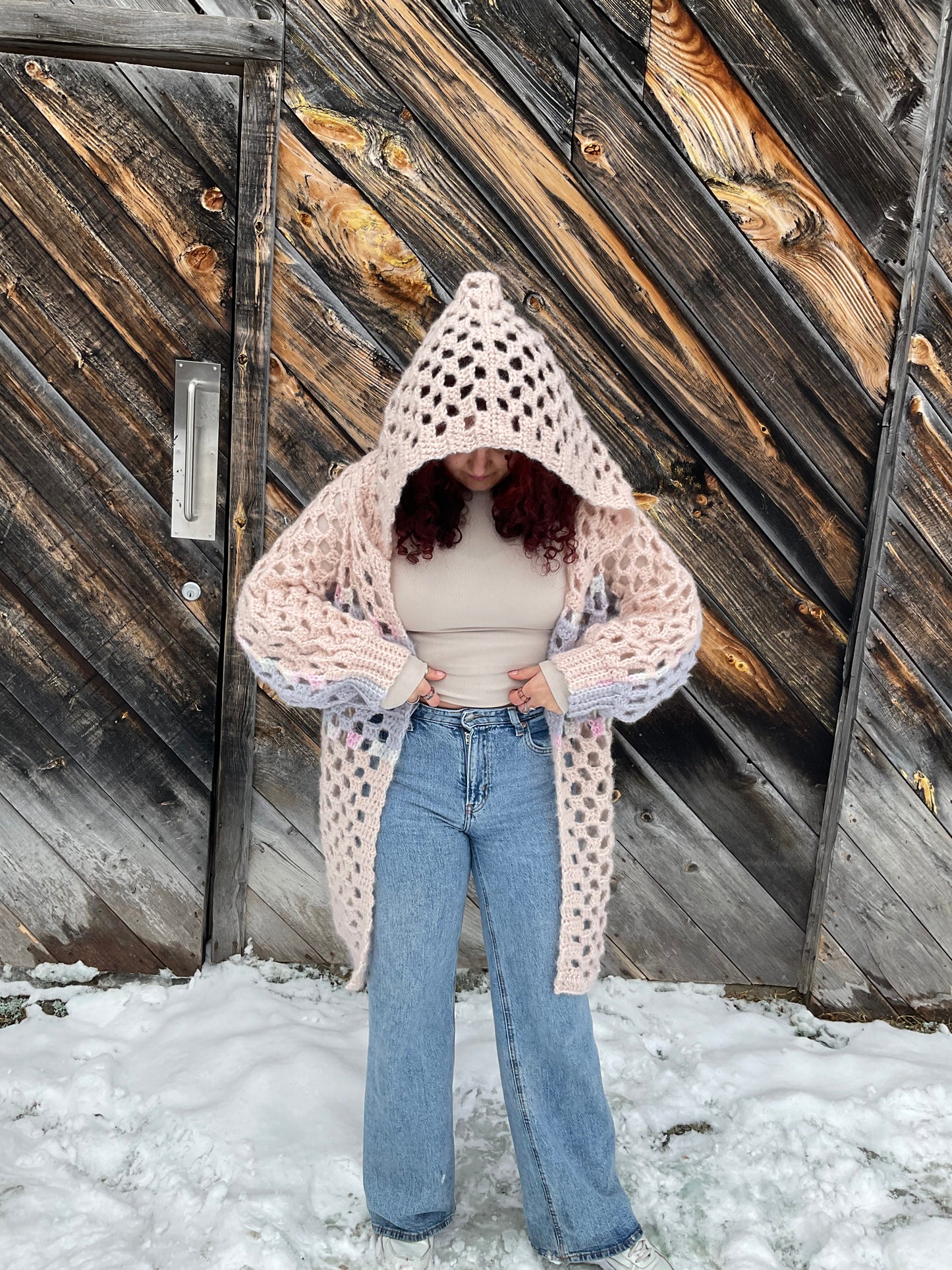 Crochet Origami Bog Jacket XS-6XL PDF Pattern / Crochet Jacket with Hoodie Pattern/ Easy Crochet Cardigan Pattern / Crochet Bog Cardigan