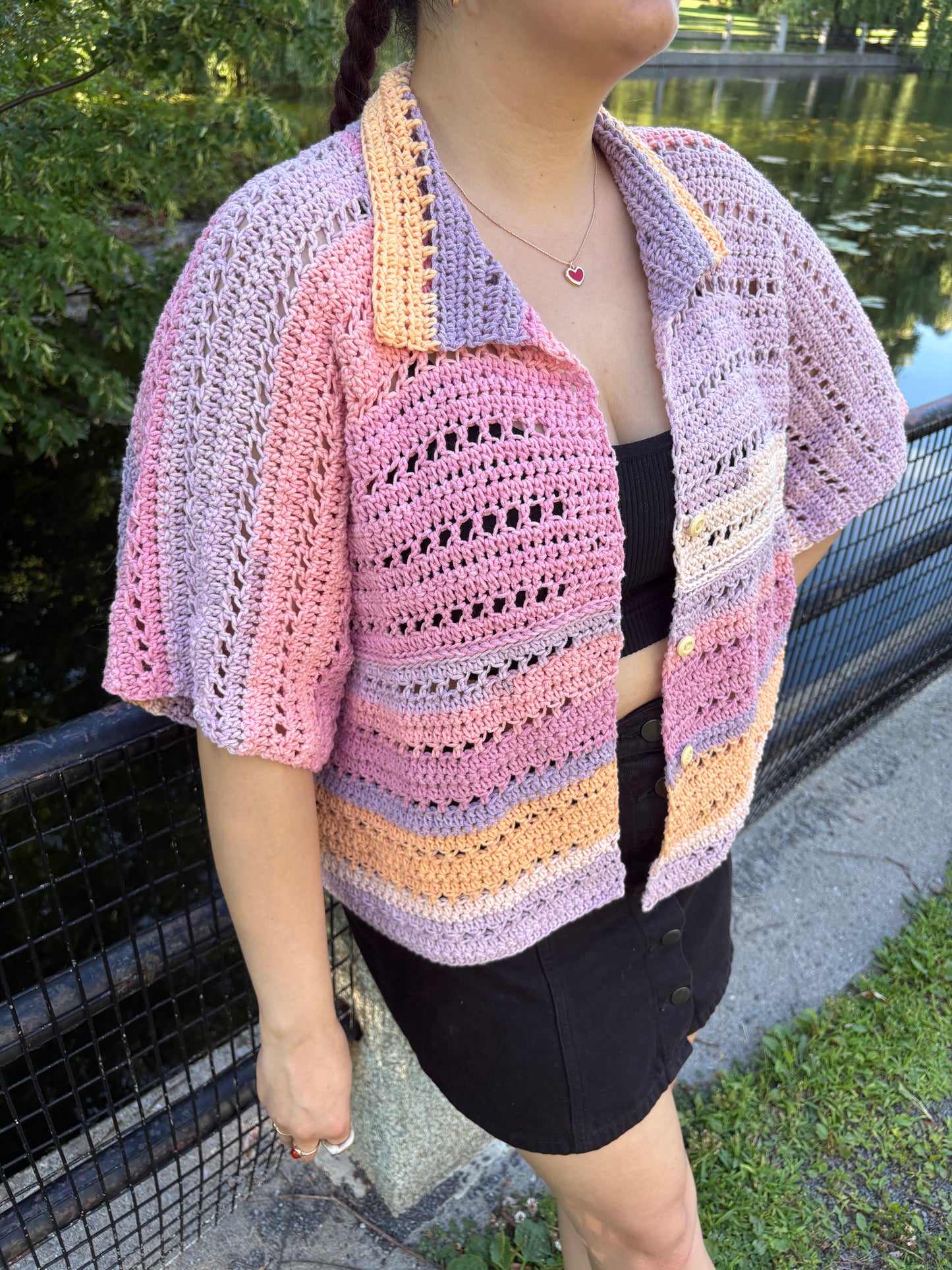 Stitch to Street: 8-piece Bundle | 8 Digital PDF Patterns | 3 Bog cardigans, 1 Bog vest, 1 relaxed-fit shirt, 1 kimono, 1 crochet bag, 1 Scrunchie