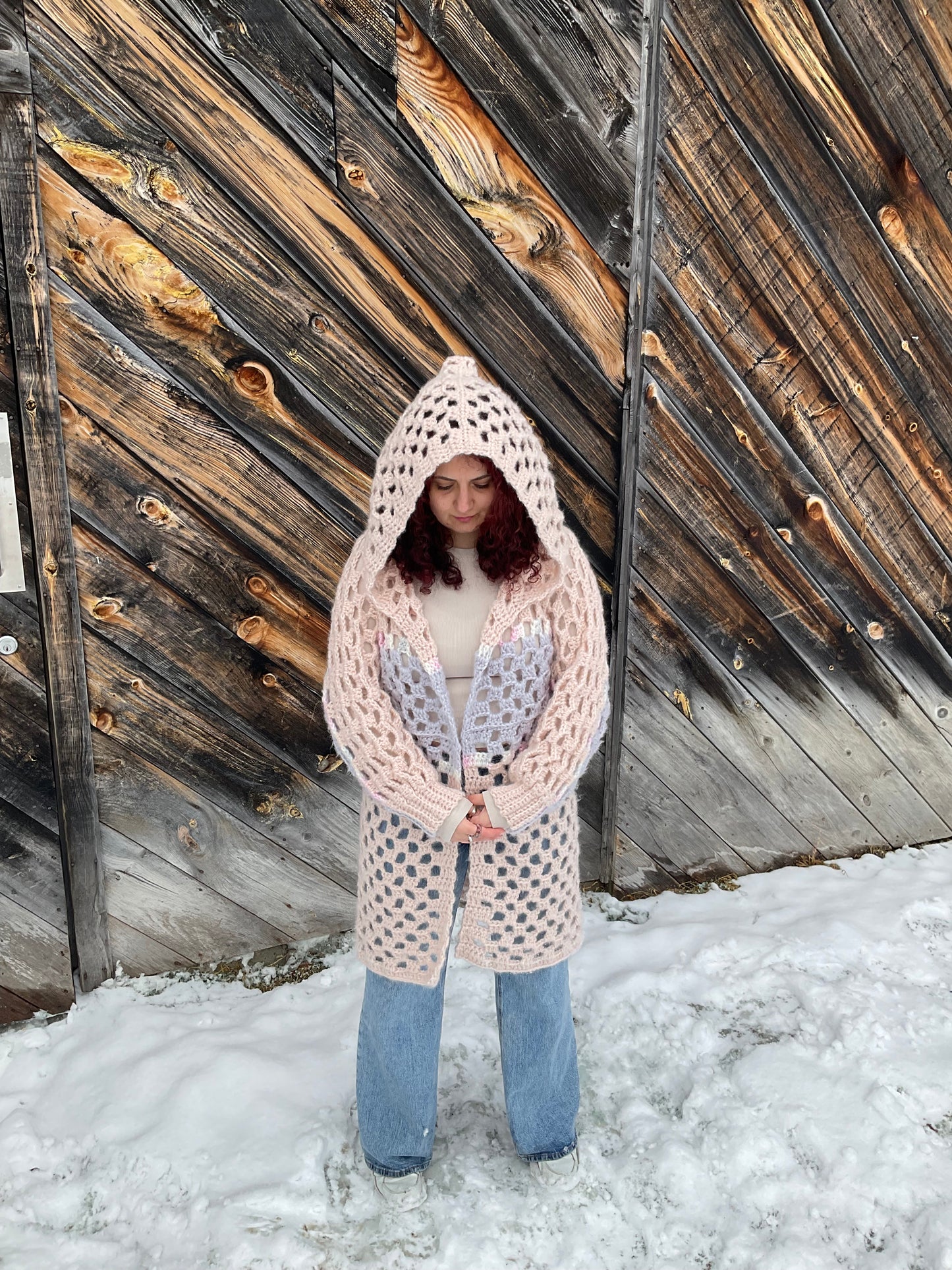 Crochet Origami Bog Jacket XS-6XL PDF Pattern / Crochet Jacket with Hoodie Pattern/ Easy Crochet Cardigan Pattern / Crochet Bog Cardigan