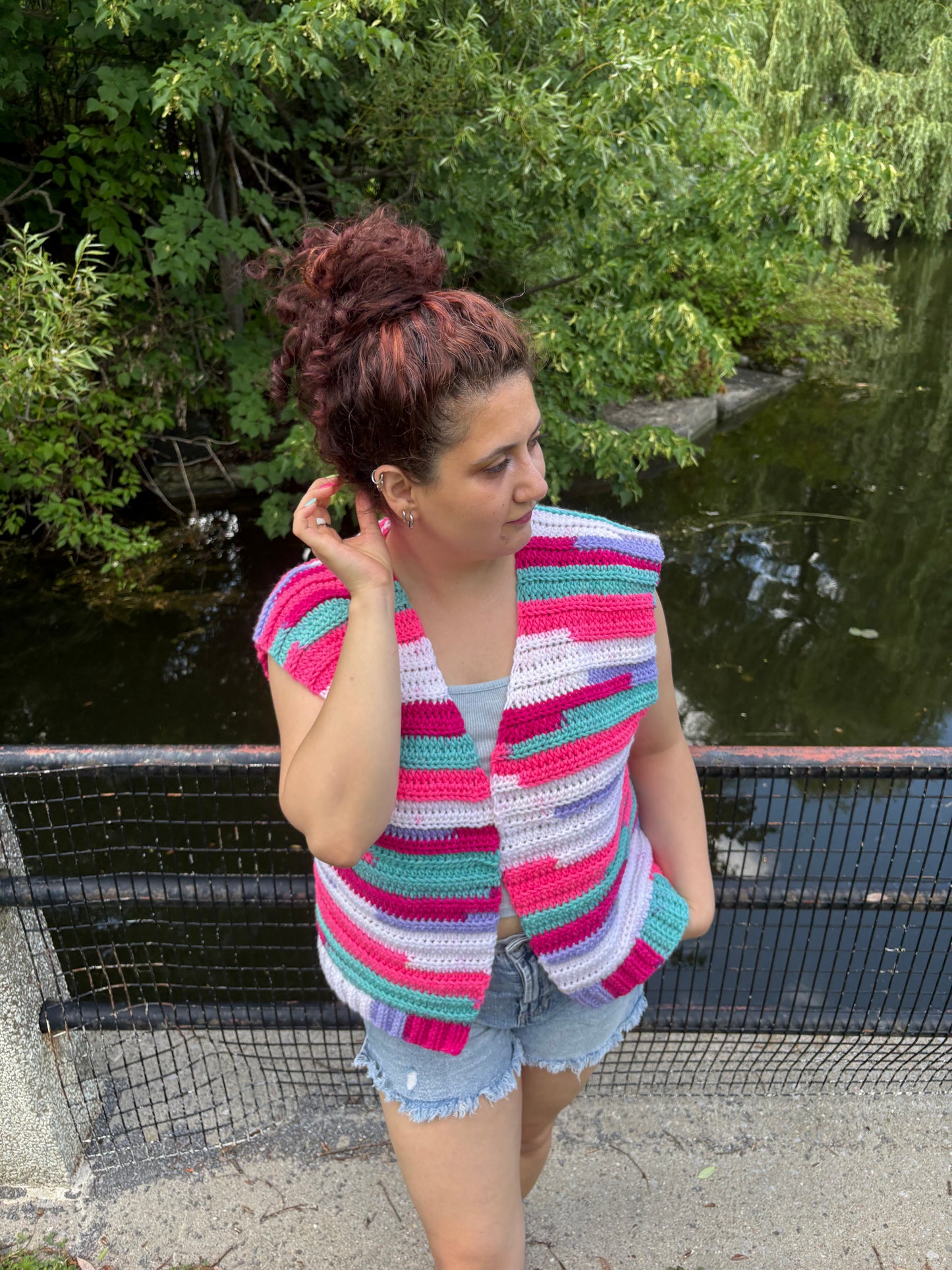 Summer Collection | 4 Digital PDF Patterns | 1 Bog vest, 1 Bog shirt, 1 Bog kimono, 1 rectangular bag