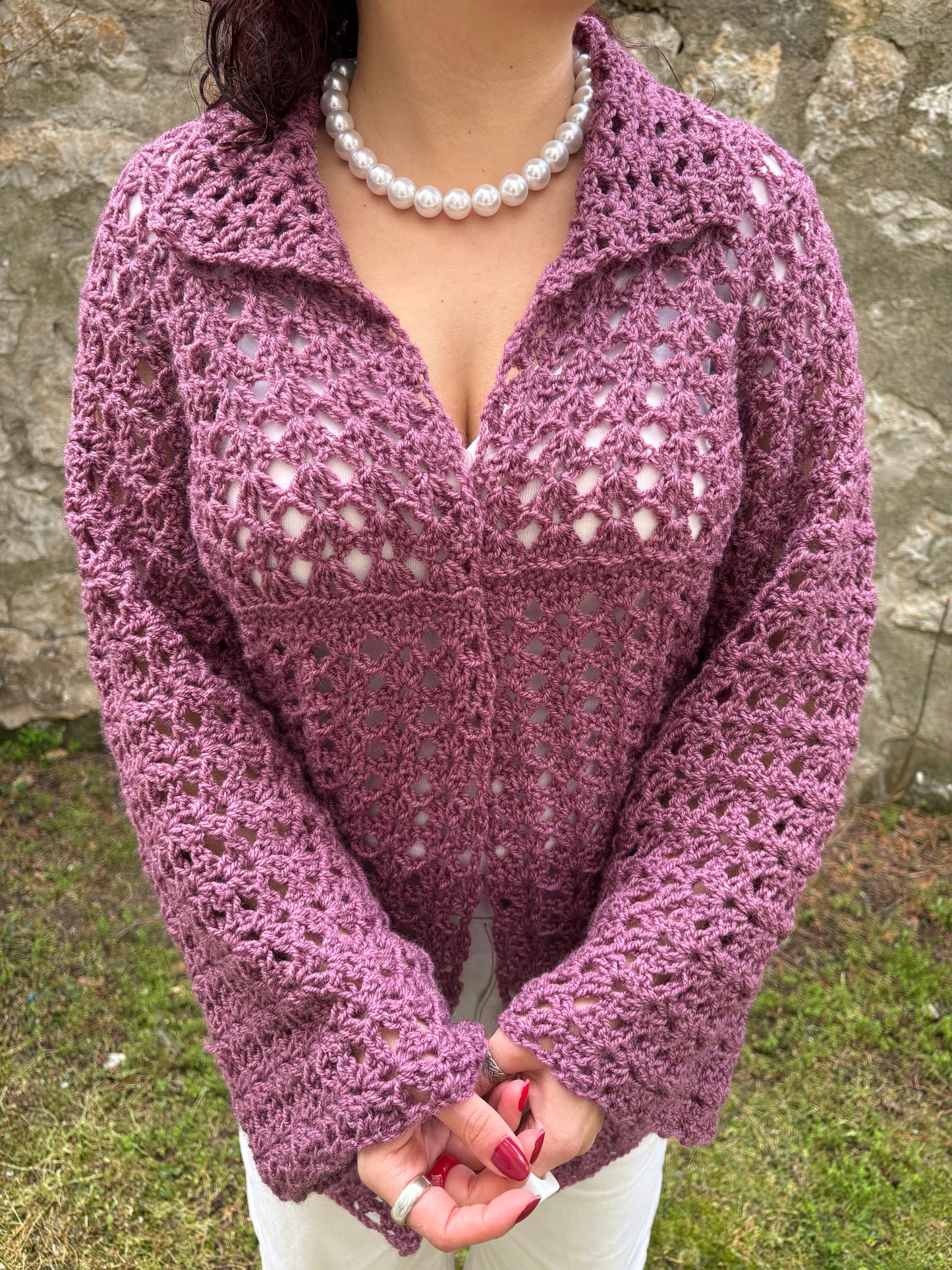 Crochet Iris BOG Cardigan Pattern, Easy S-5XL (PDF Pattern)