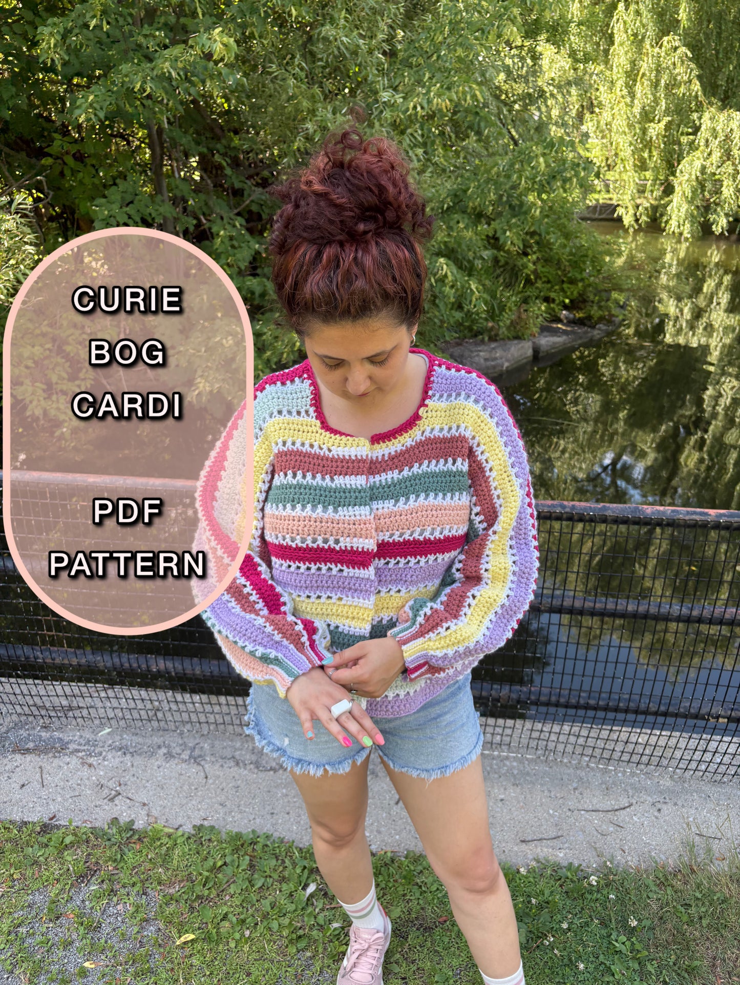 Crochet Curie BOG Cardi Pattern/ XS-3XL Crochet Cardigan Pattern PDF/ Easy crochet bog cardigan/ Crochet Bog Cardigan