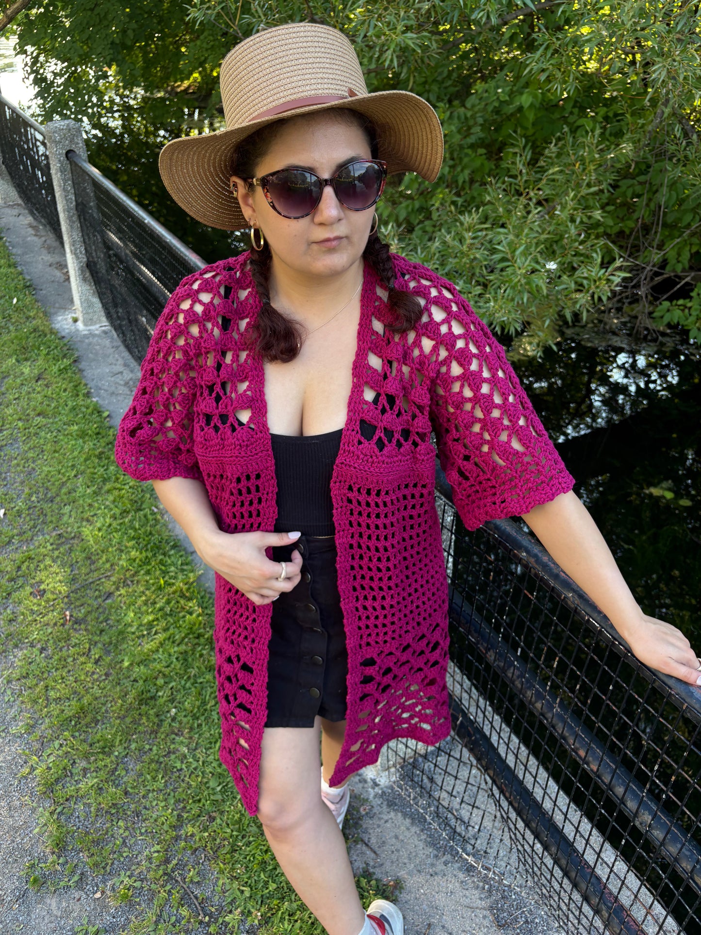 Stitch to Street: 8-piece Bundle | 8 Digital PDF Patterns | 3 Bog cardigans, 1 Bog vest, 1 relaxed-fit shirt, 1 kimono, 1 crochet bag,  1 Scrunchie