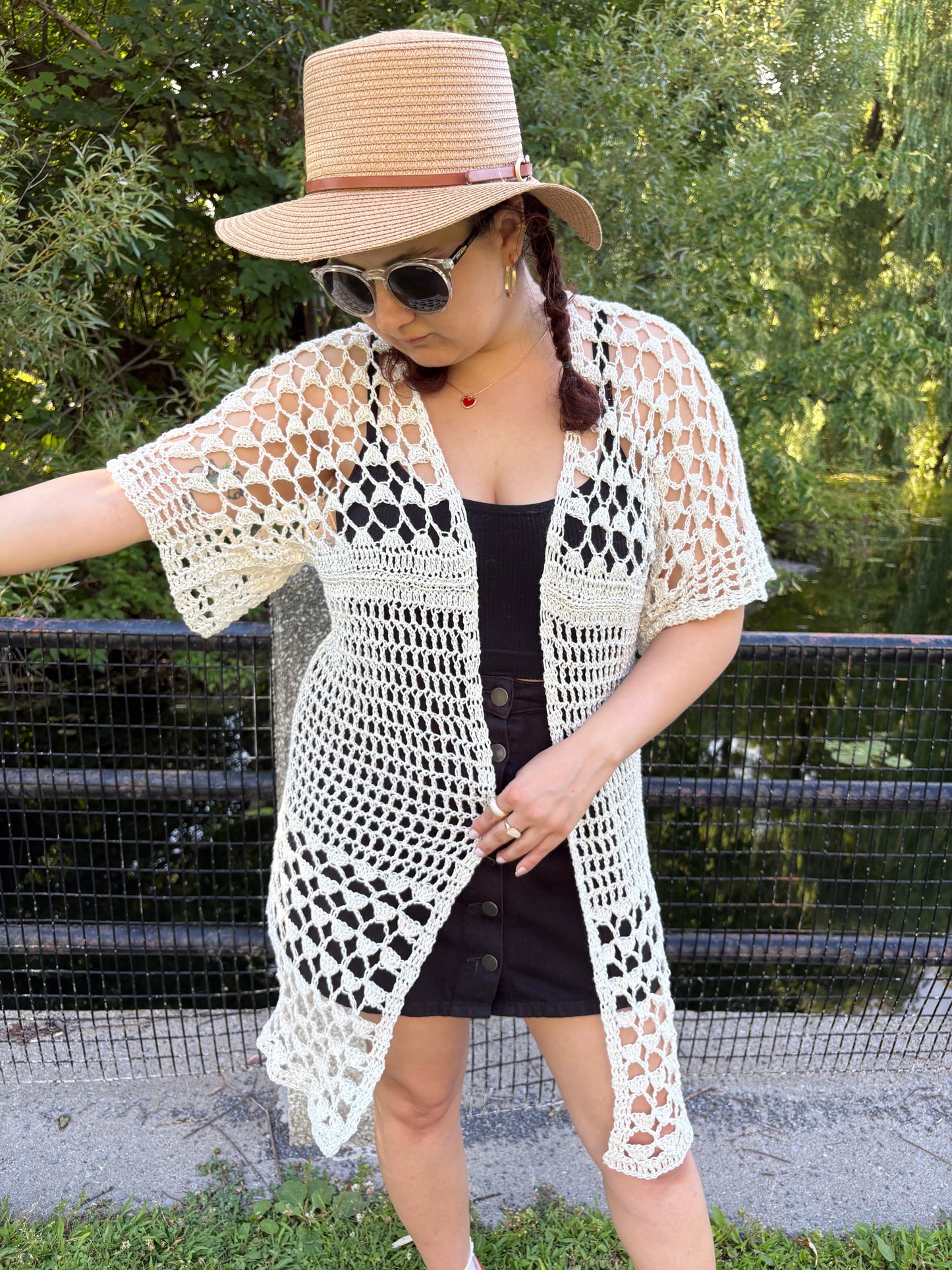 Stitch to Street: 8-piece Bundle | 8 Digital PDF Patterns | 3 Bog cardigans, 1 Bog vest, 1 relaxed-fit shirt, 1 kimono, 1 crochet bag,  1 Scrunchie