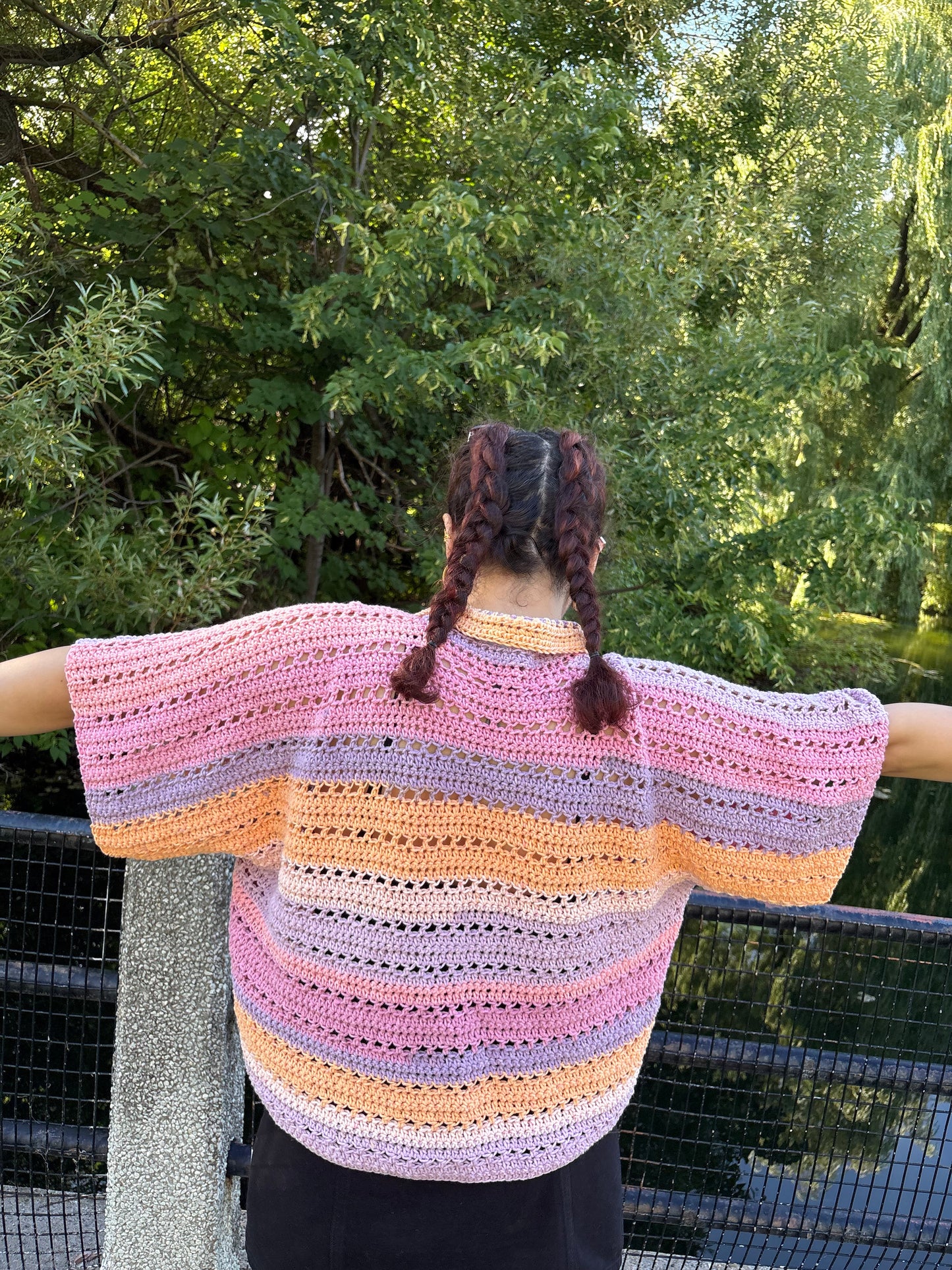 Stitch to Street: 8-piece Bundle | 8 Digital PDF Patterns | 3 Bog cardigans, 1 Bog vest, 1 relaxed-fit shirt, 1 kimono, 1 crochet bag,  1 Scrunchie