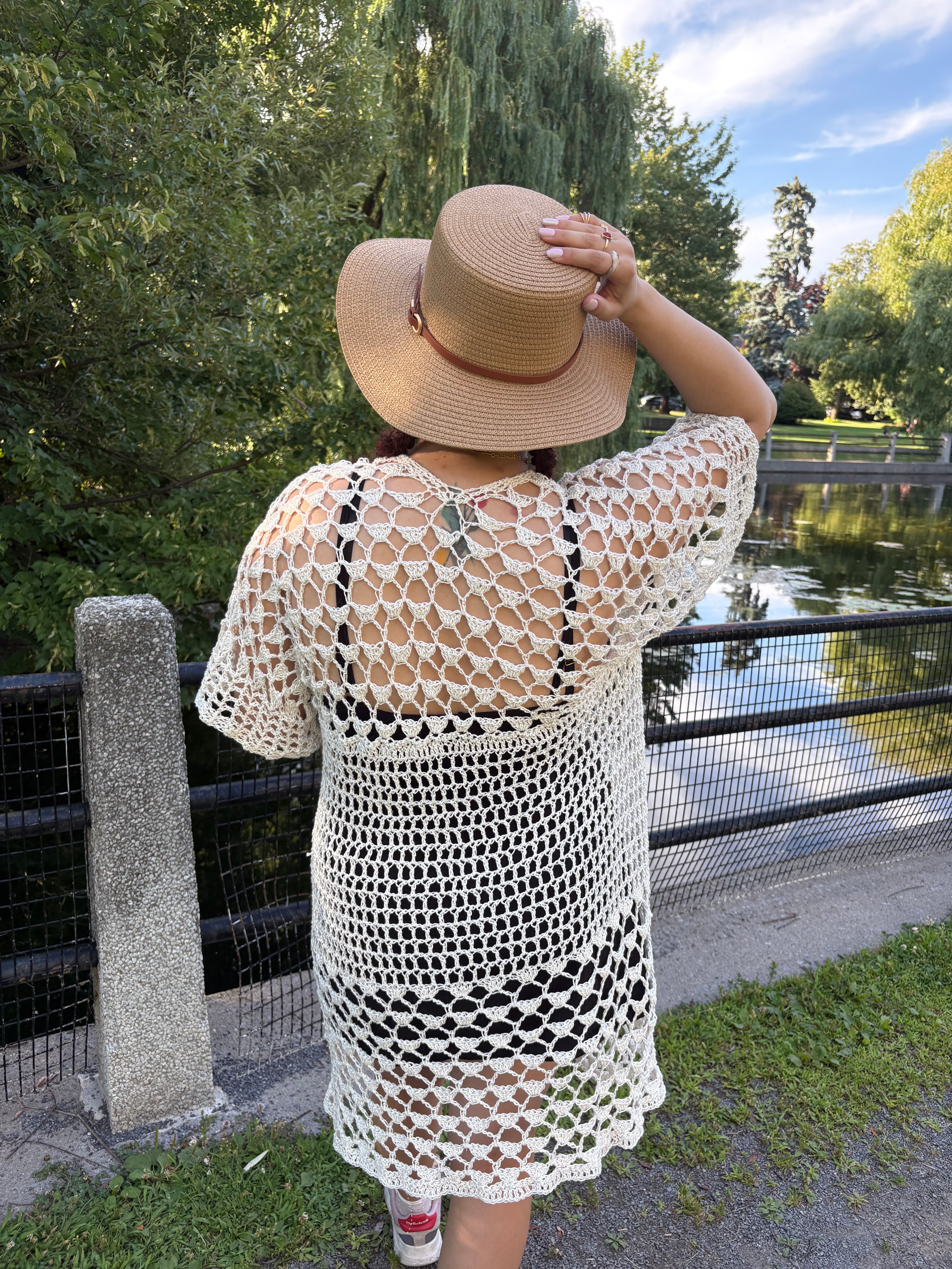 Lovelace BOG Kimono Crochet Pattern (Pink)/ XS - 4XL Crochet
