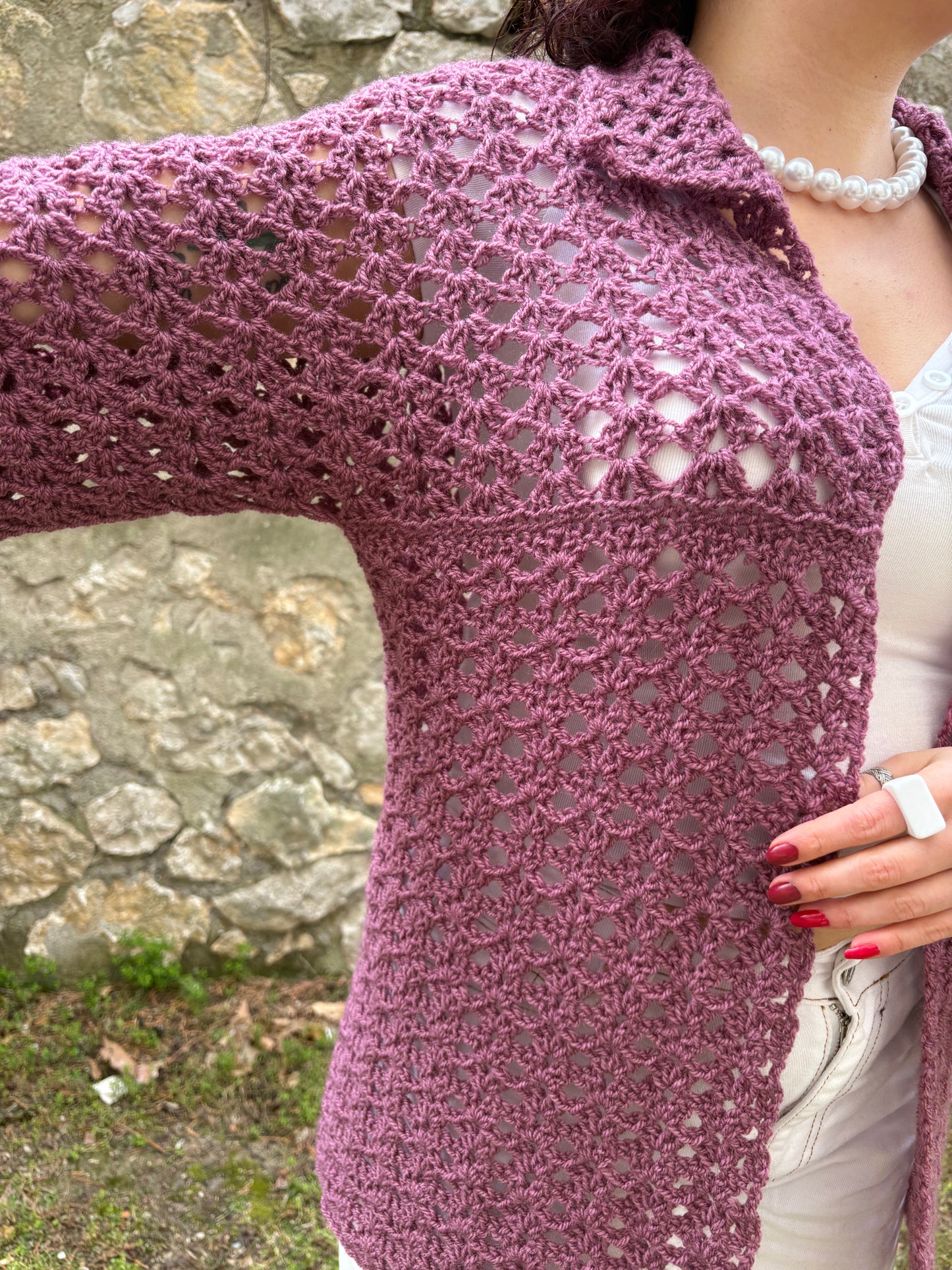 Crochet Iris BOG Cardigan Pattern, Easy S-5XL (PDF Pattern)