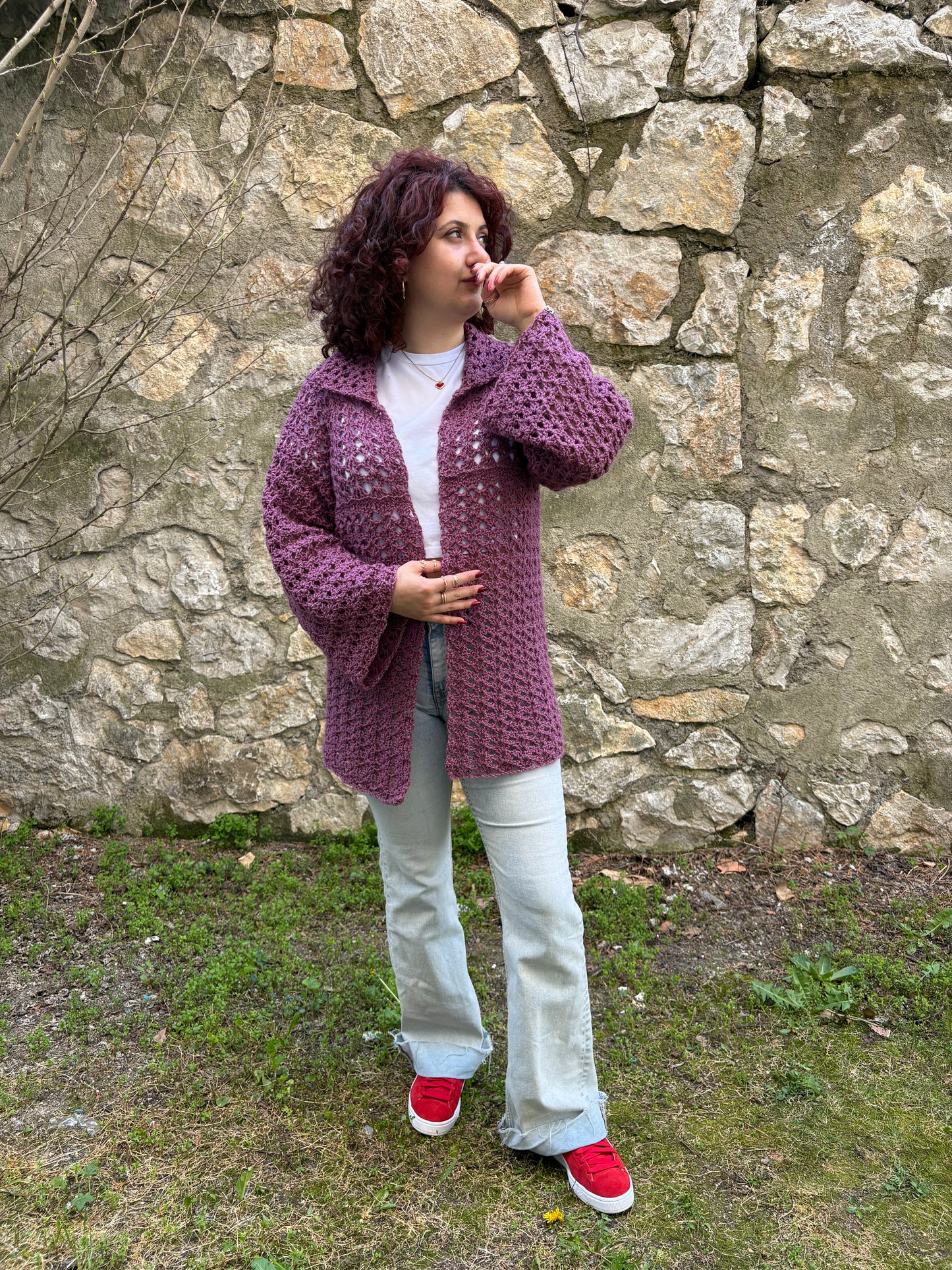 Crochet Iris BOG Cardigan Pattern, Easy S-5XL (PDF Pattern)
