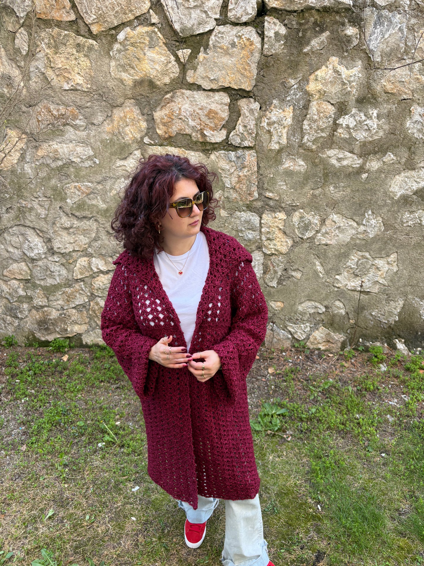 Crochet Iris BOG Cardigan Pattern, Easy S-5XL (PDF Pattern)