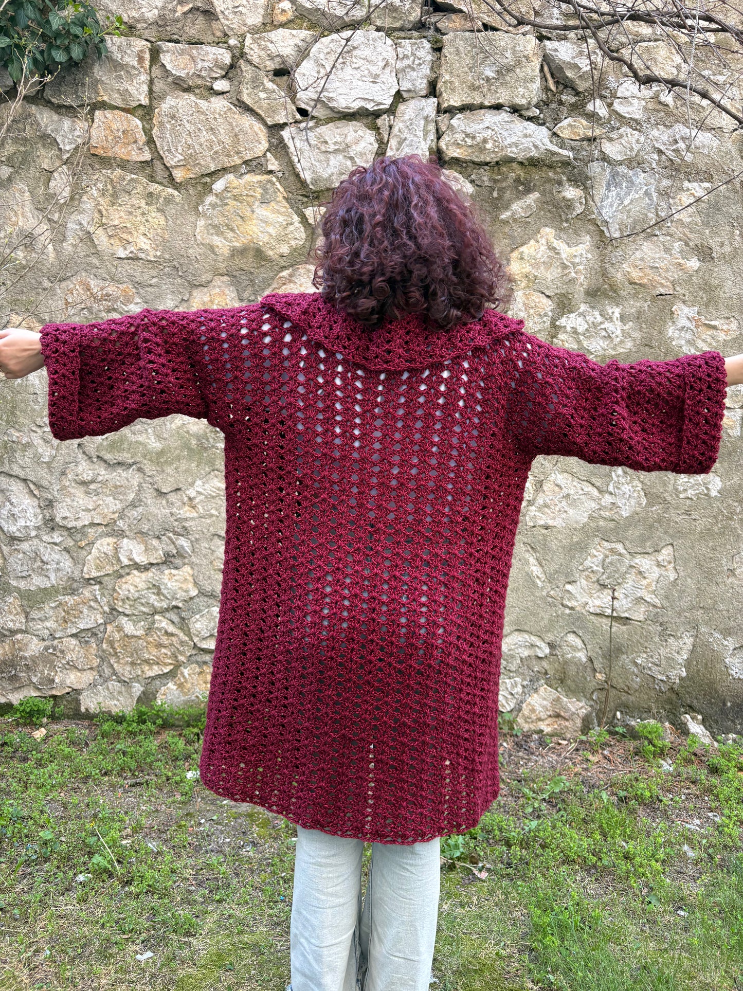 Crochet Iris BOG Cardigan Pattern, Easy S-5XL (PDF Pattern)