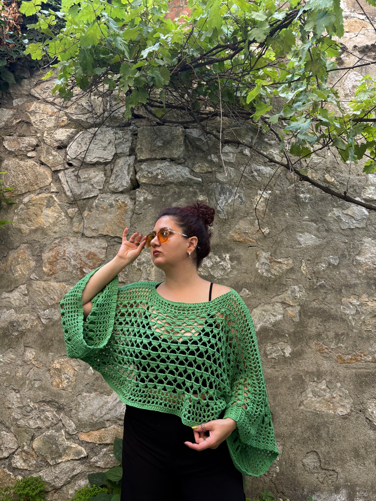 Lovelace Crochet Top Pattern – Easy, One Piece Crochet Top, XS-5XL (PDF Pattern)