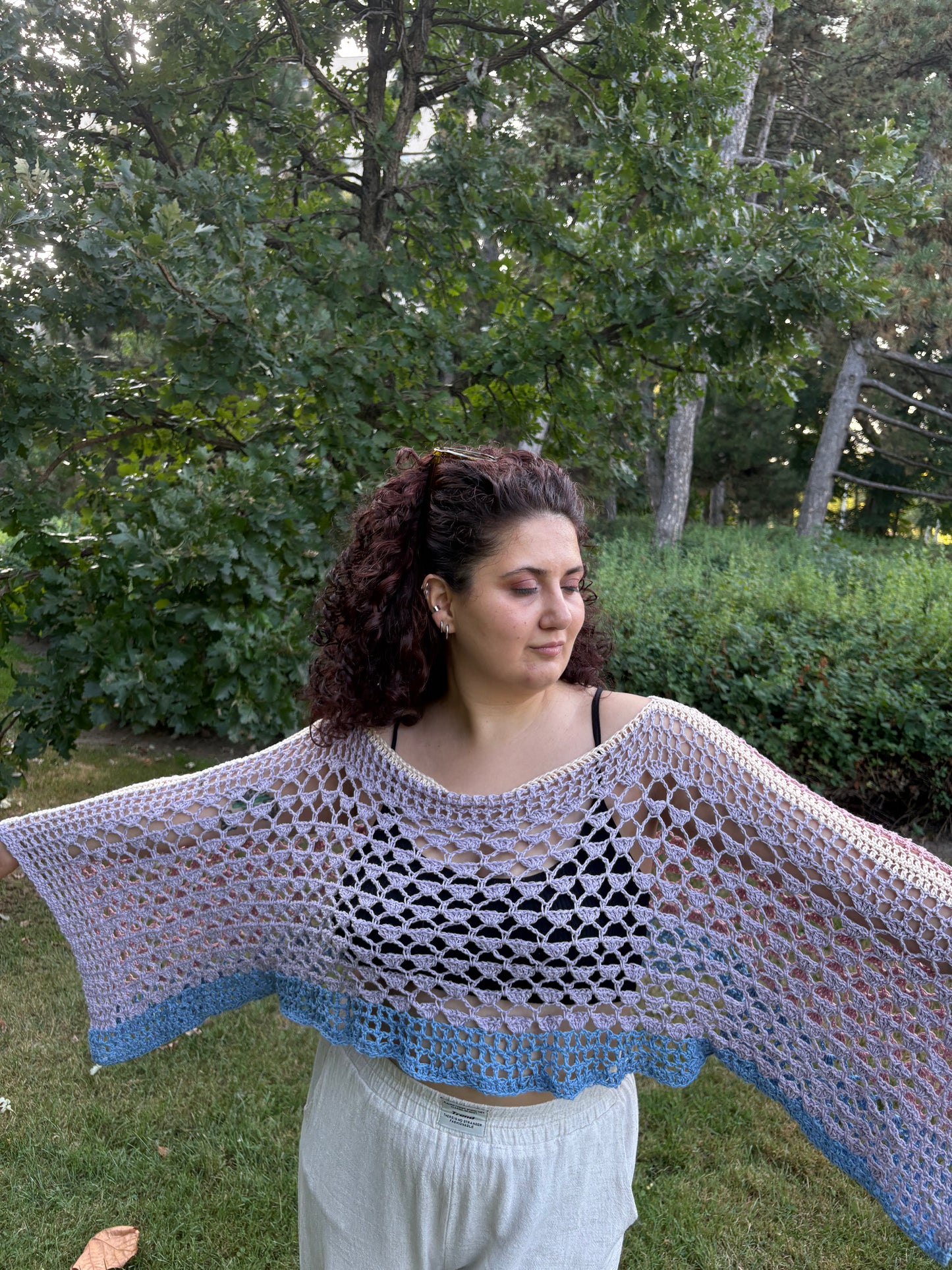 Lovelace Crochet Top Pattern – Easy, One Piece Crochet Top, XS-5XL (PDF Pattern)