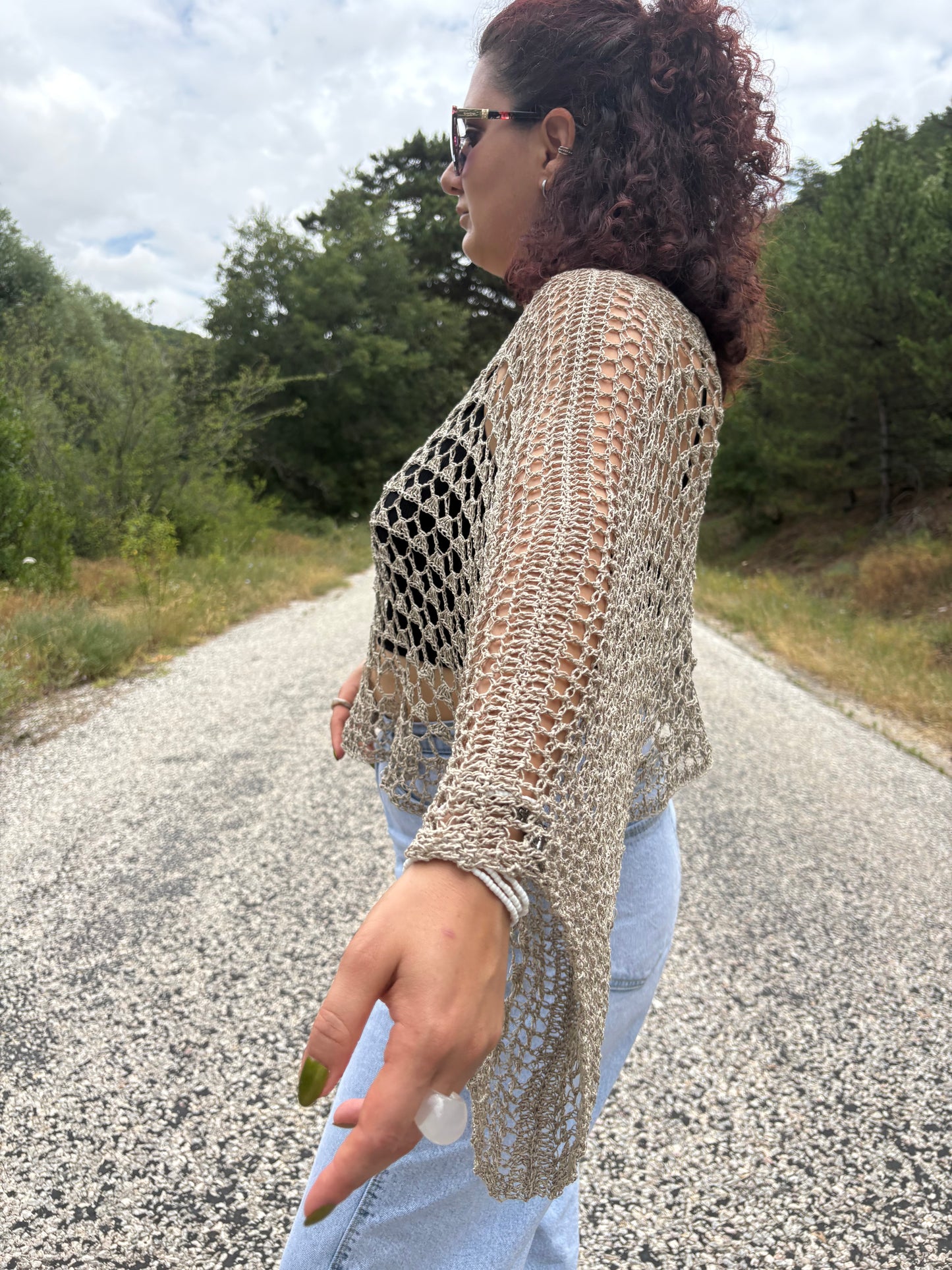 Lovelace Crochet Top Pattern – Easy, One Piece Crochet Top, XS-5XL (PDF Pattern)