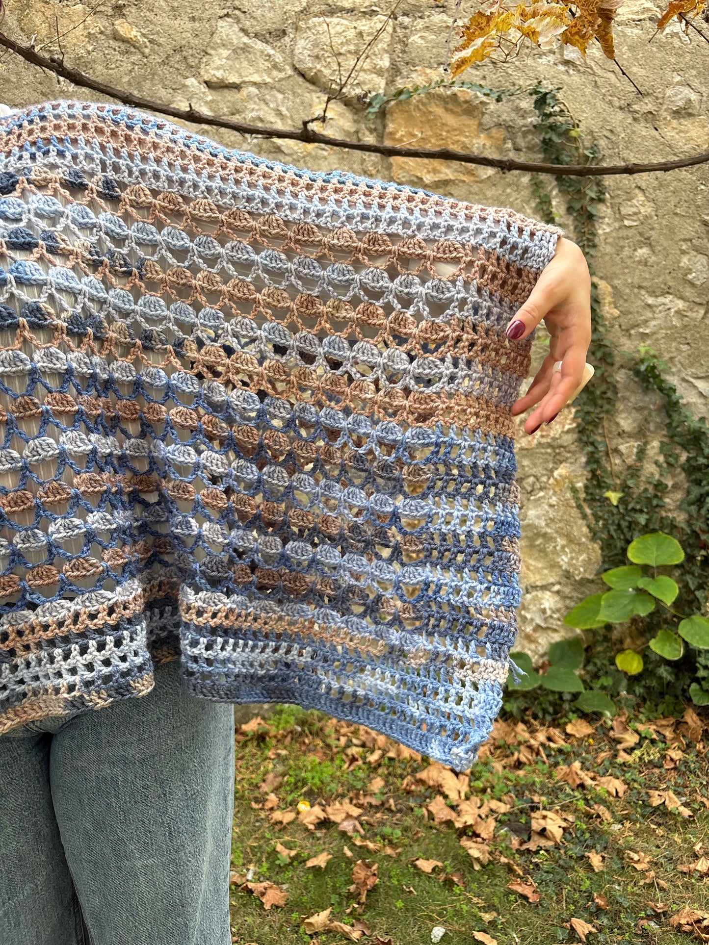 Lovelace Poncho Crochet Pattern/ XS - 5XL Crochet Poncho Pattern PDF/ Easy crochet wear / Crochet shawl pattern