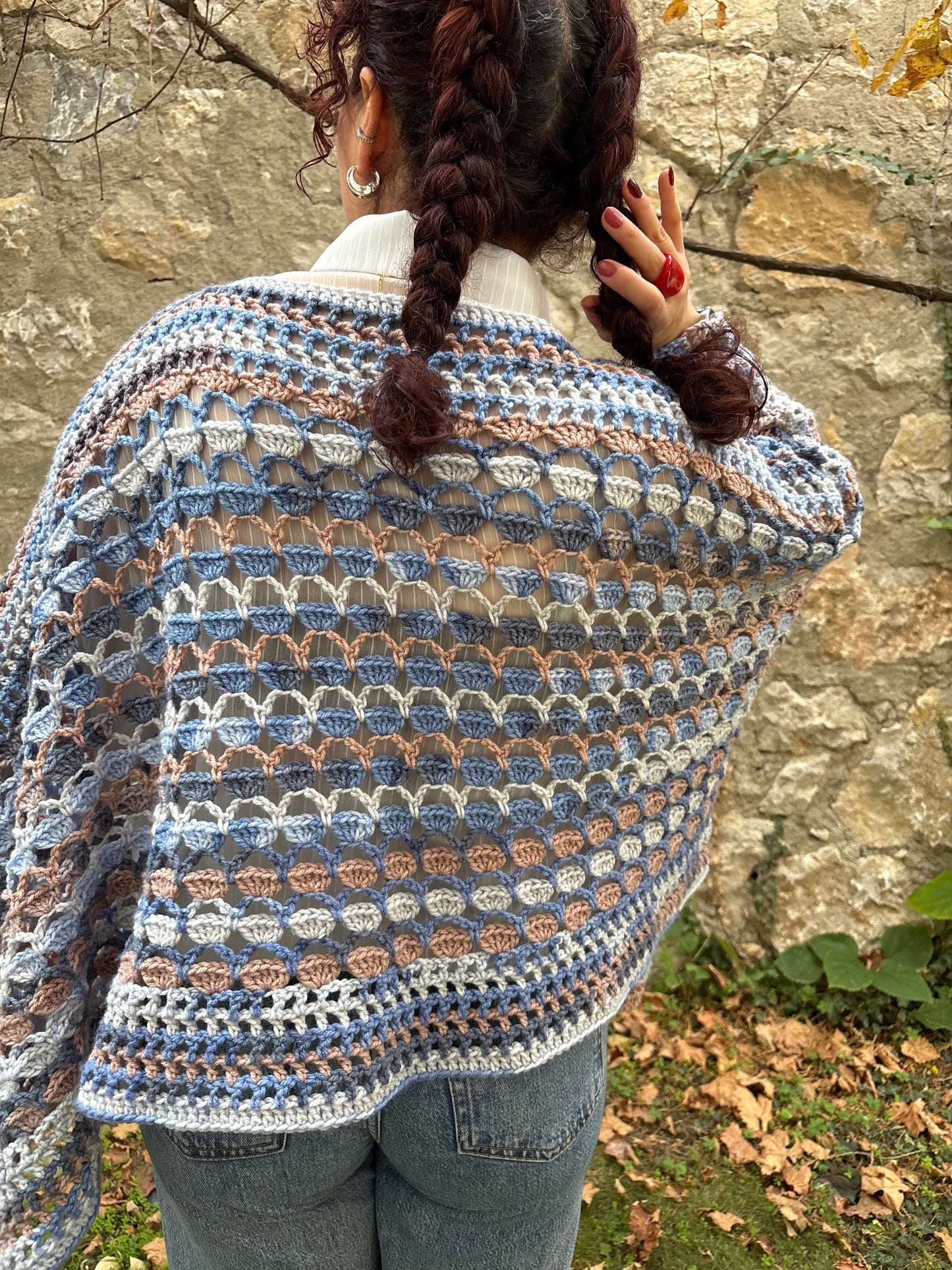 Lovelace Poncho Crochet Pattern/ XS - 5XL Crochet Poncho Pattern PDF/ Easy crochet wear / Crochet shawl pattern