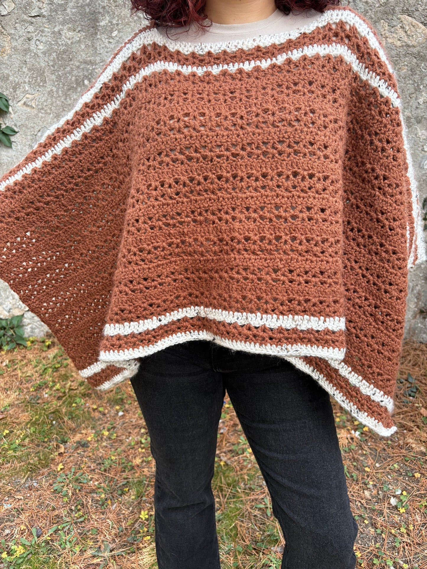 Mobius Poncho Crochet Pattern/ XS - 5XL Crochet Poncho Pattern PDF/ Easy crochet wear / Crochet shawl pattern (Copy)