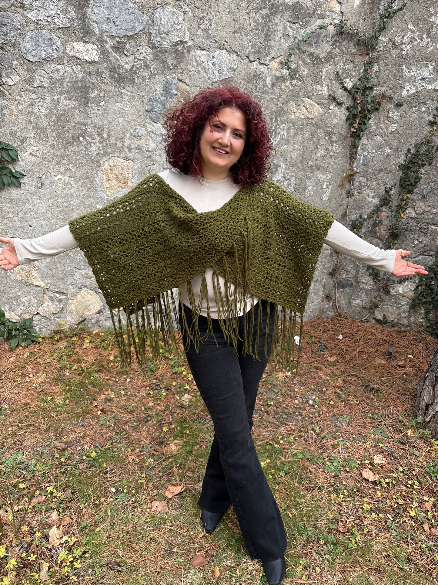 Mobius Poncho Crochet Pattern/ XS - 5XL Crochet Poncho Pattern PDF/ Easy crochet wear / Crochet shawl pattern (Copy)