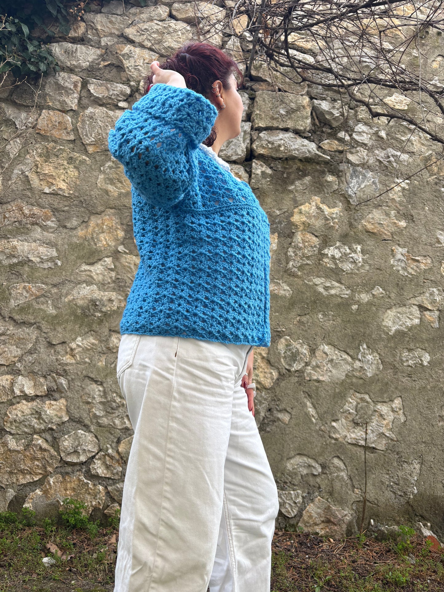 Crochet Iris BOG Cardigan Pattern, Easy S-5XL (PDF Pattern)