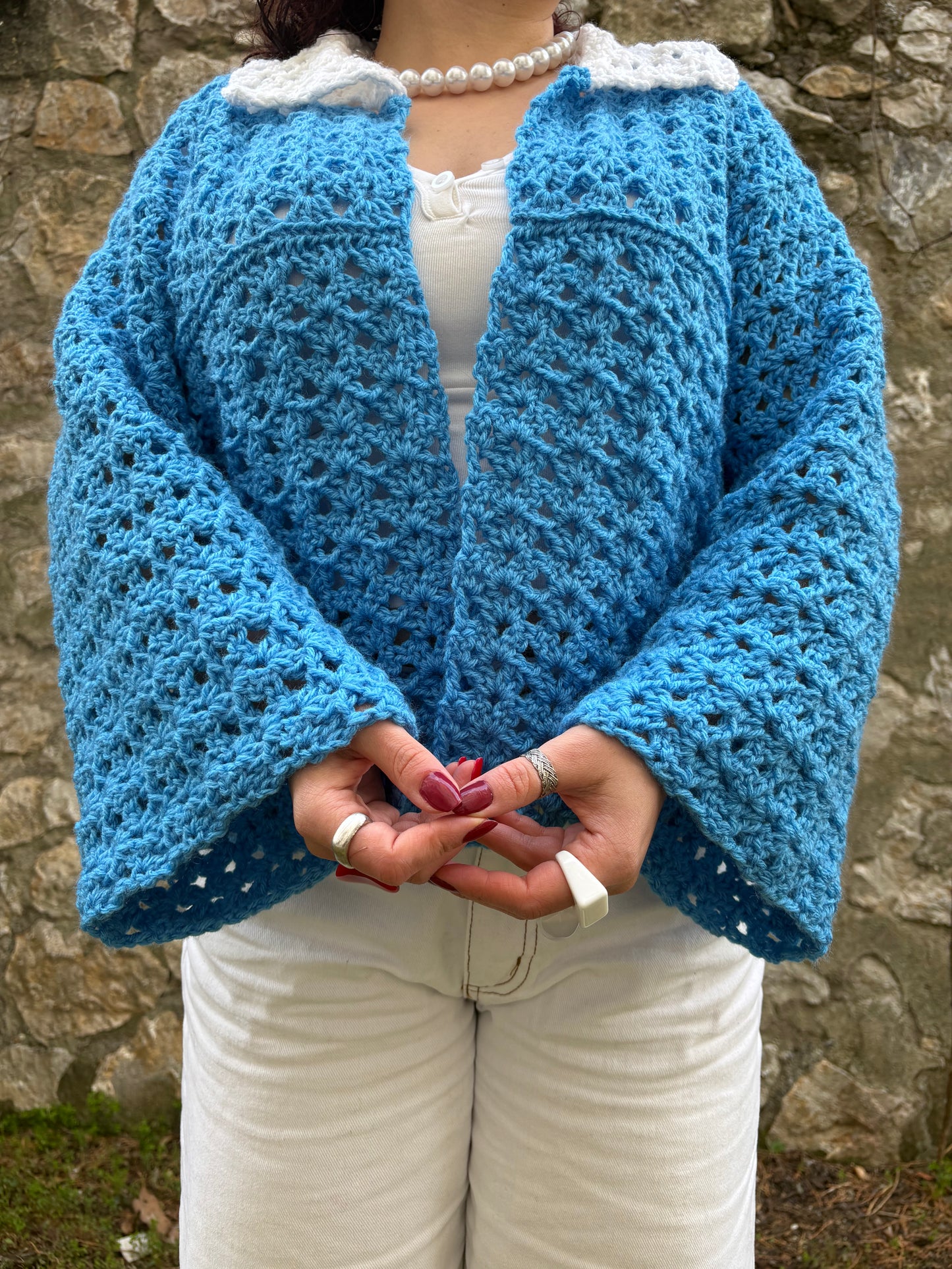 Crochet Iris BOG Cardigan Pattern, Easy S-5XL (PDF Pattern)