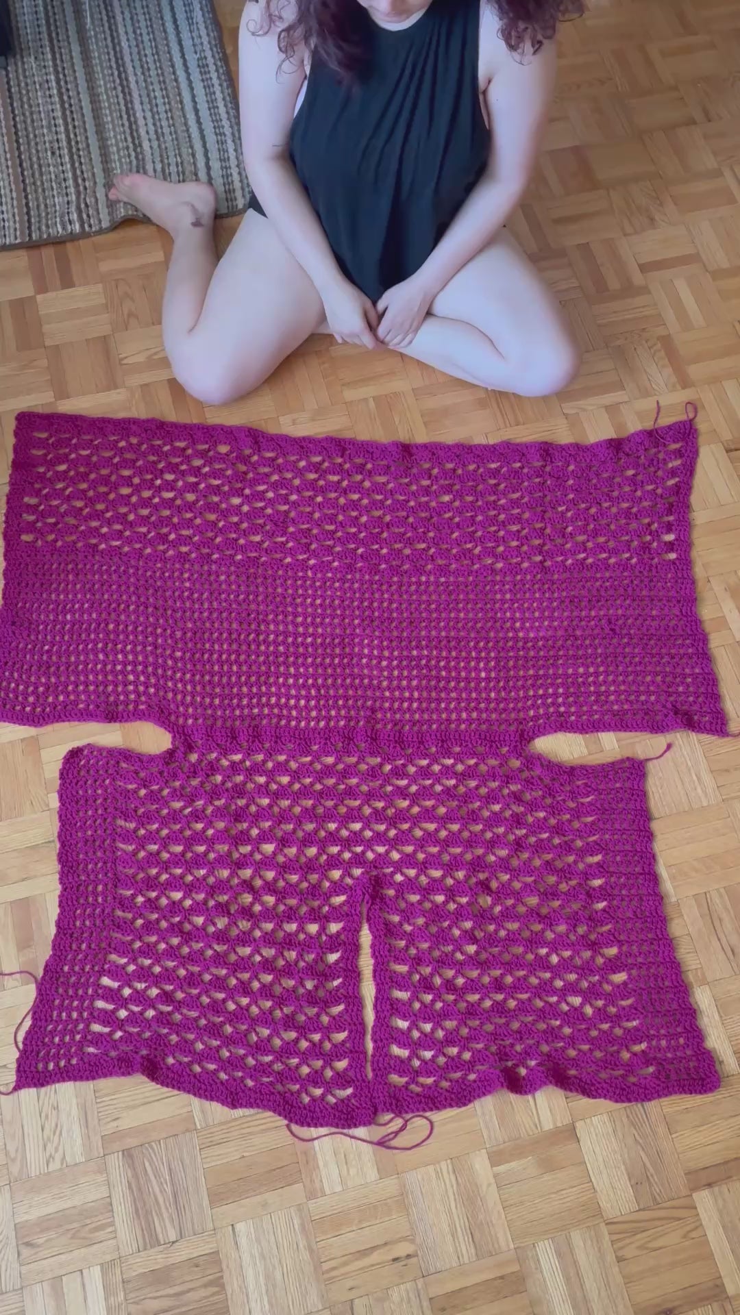 Lovelace BOG Kimono Crochet Pattern (Pink)/ XS - 4XL Crochet